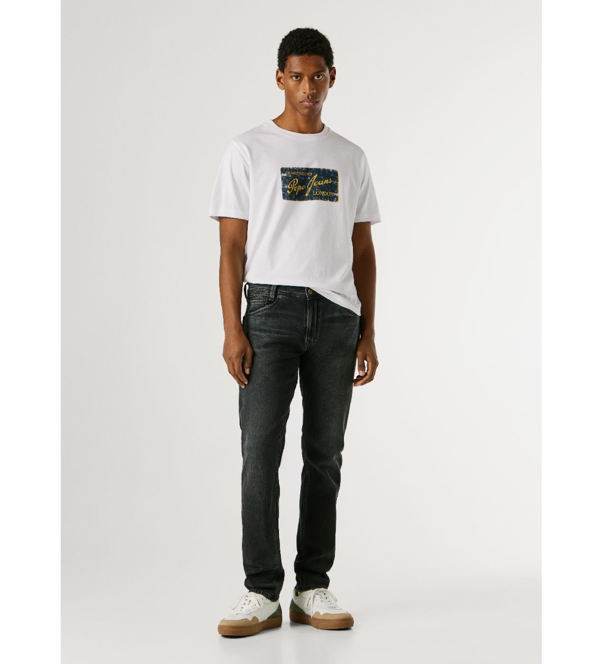 Pepe Jeansvoor mannen. PM20739159FA Jeans Taps Spike zwart (33/32), Casual, Katoen, Denim