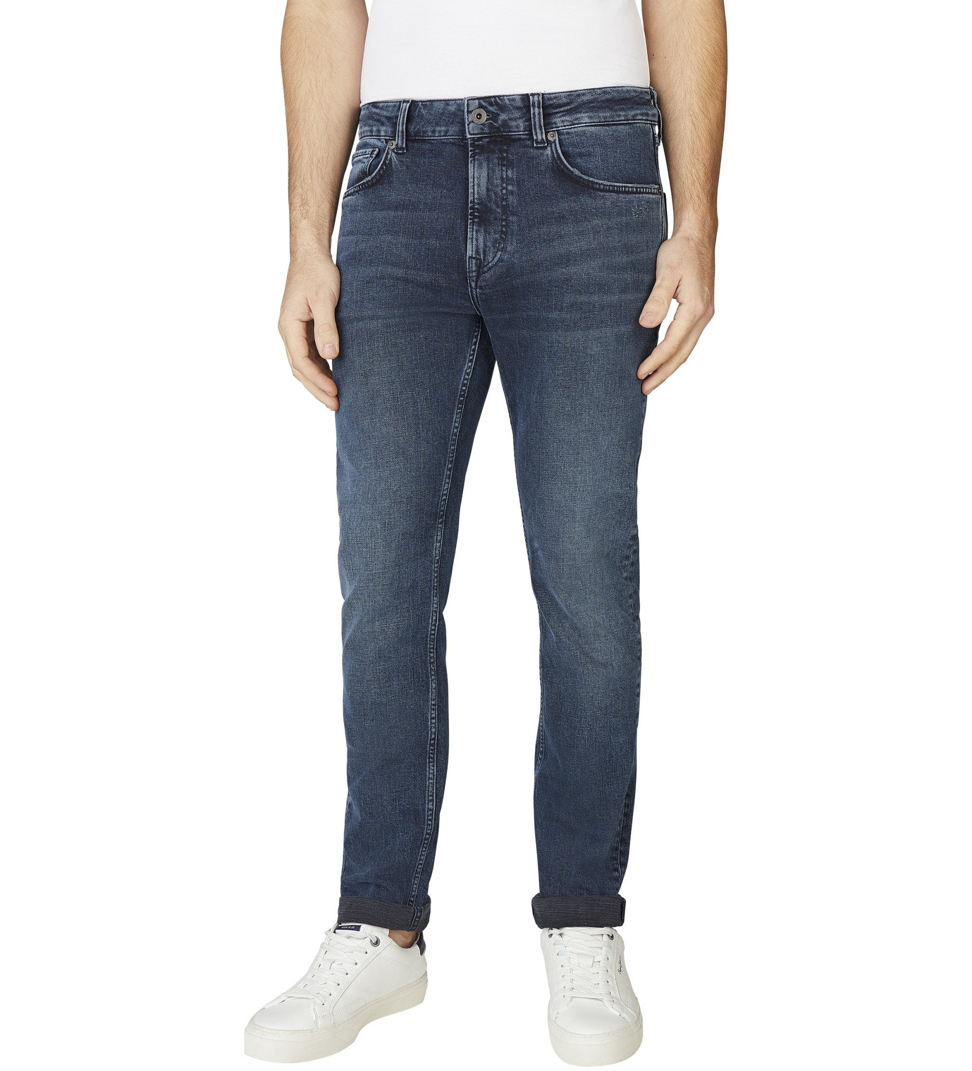 Pepe Jeans für Herren. PM20839967VA Jeans Stanley Tapered blau (33/30), Lässig, Baumwolle, Denim