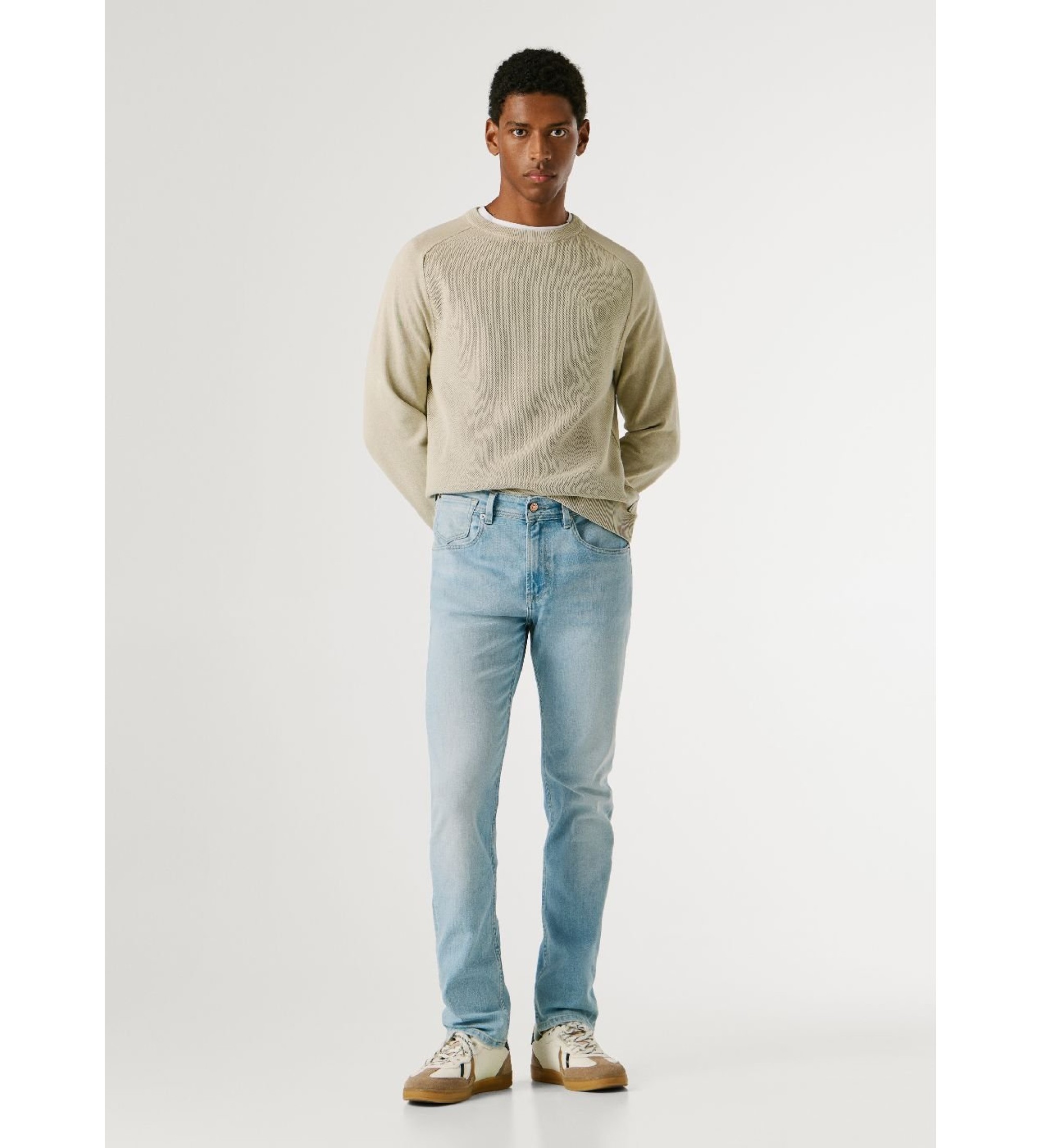 Pepe Jeans für Herren. PM2084115 Jeans Tapered Stanley blau (33/32), Lässig, Baumwolle, Denim