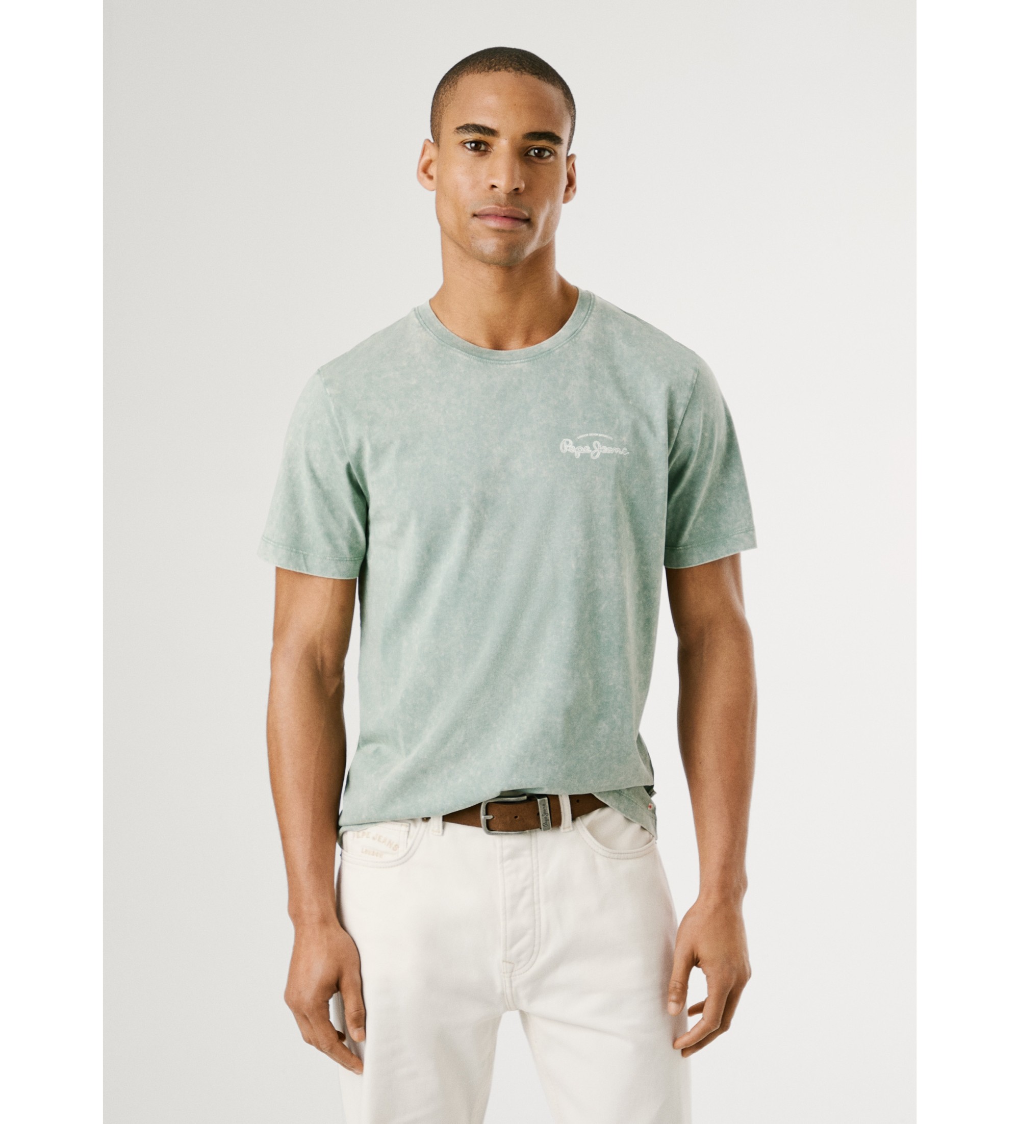 Pepe Jeans für Herren. PM509960 Terell T-shirt grün (M), Lässig, Baumwolle, Kurzarm