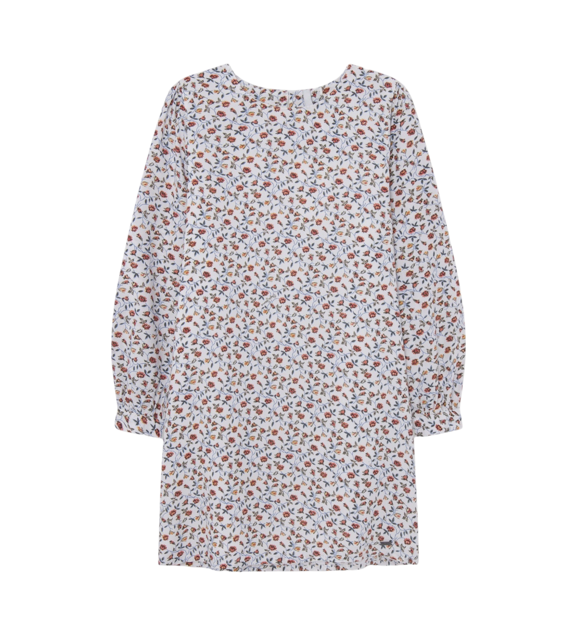 Pepe Jeans für Mädchen. PG951682 Frotteekleid weiß (16años= 176cm), Lässig, Viskose, Langarm, Kinderbekleidung