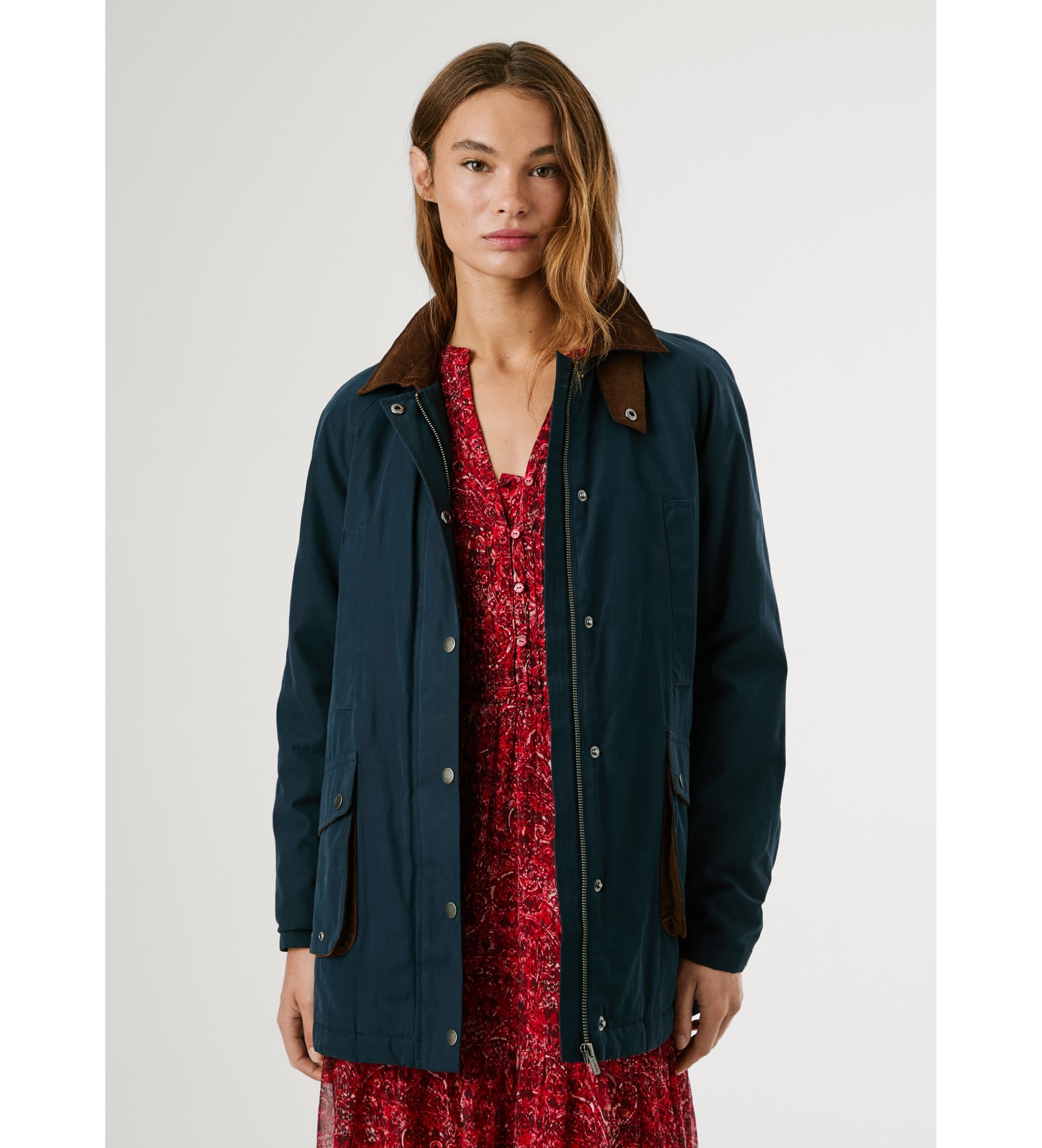 Pepe Jeans für Damen. PL4024352 Tess Jacke navy (M), Lässig, Polyester, Marine