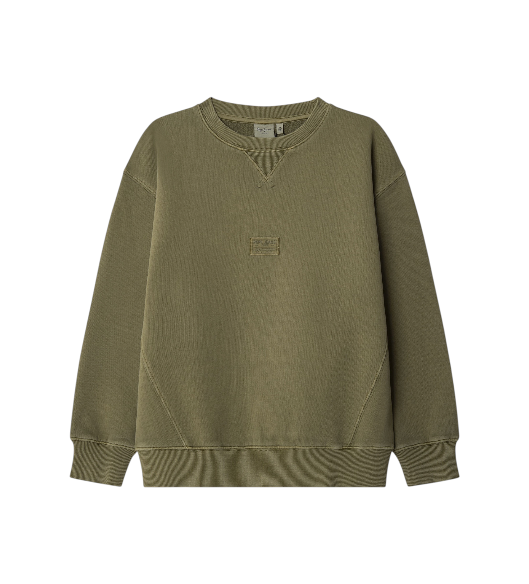 Pepe Jeans für Jungen. PB5800012 Sweatshirt Thyago grün (14años= 164cm), Lässig, Baumwolle, Langarm, Kinderbekleidung