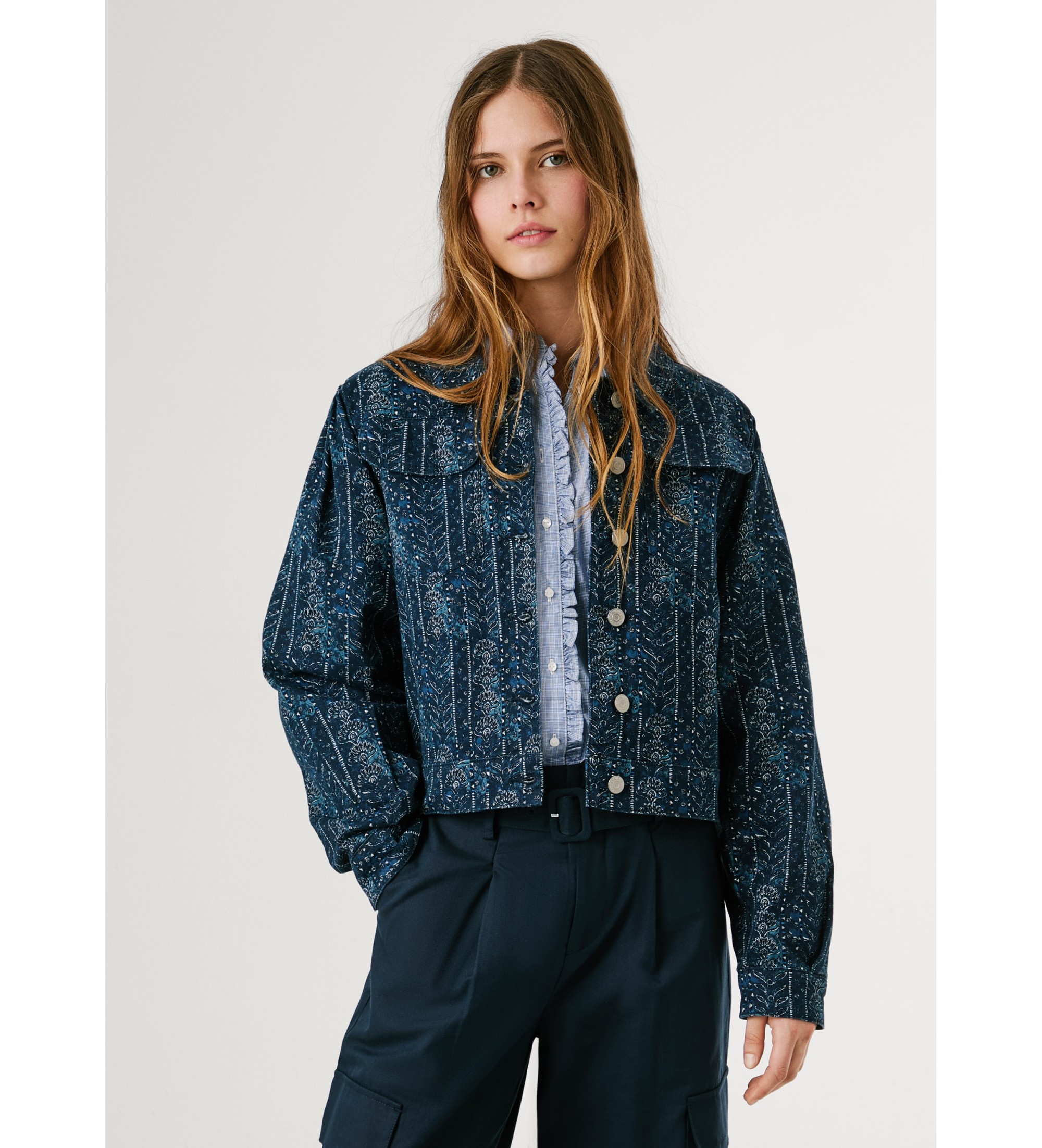 Pepe Jeans für Damen. PL4024343 Tina marine (S), Blau, Lässig, Baumwolle