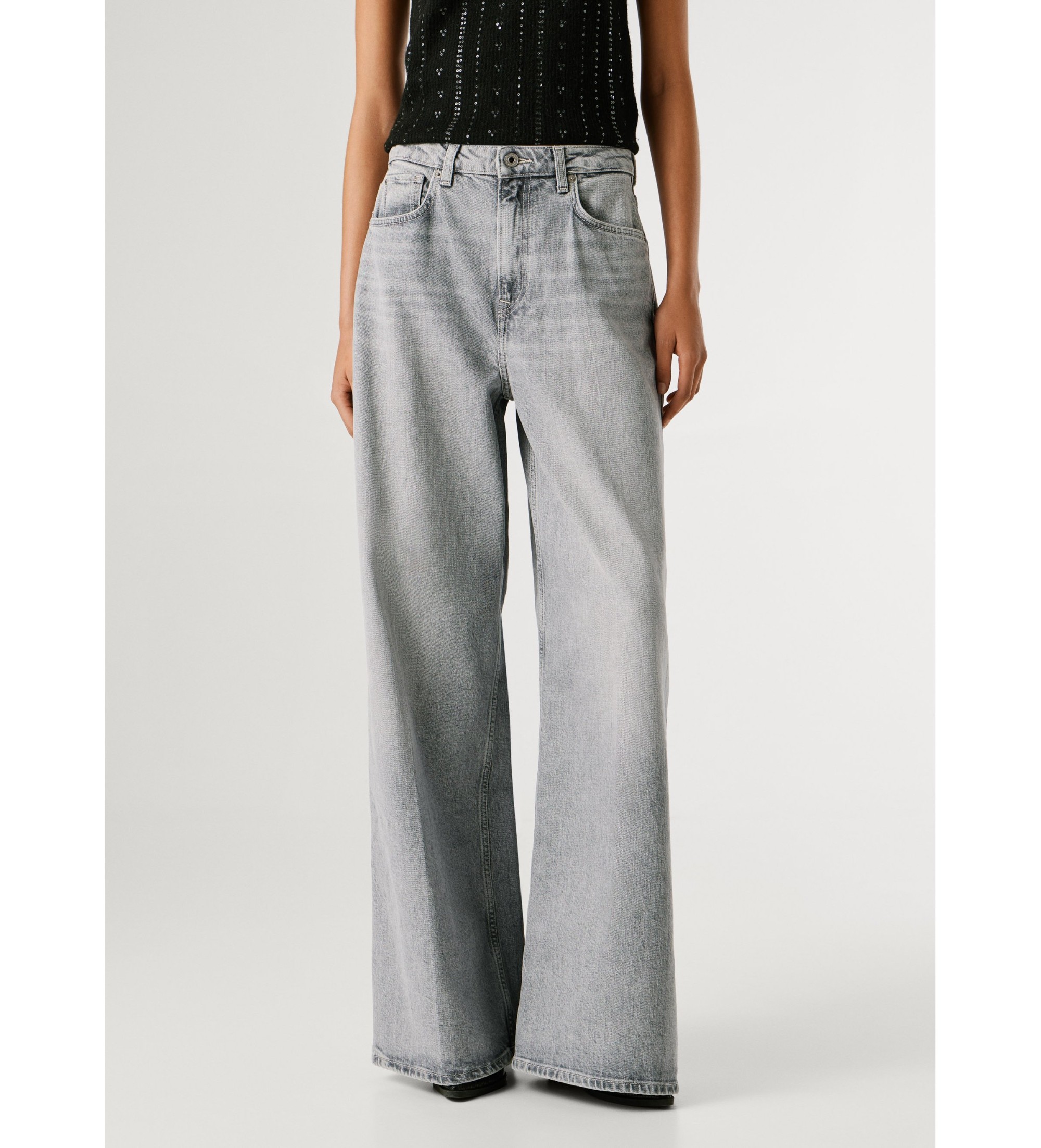 Pepe Jeans für Damen. PL20474048VA Jeans Jaimy grau (25/34), Lässig, Baumwolle, Denim