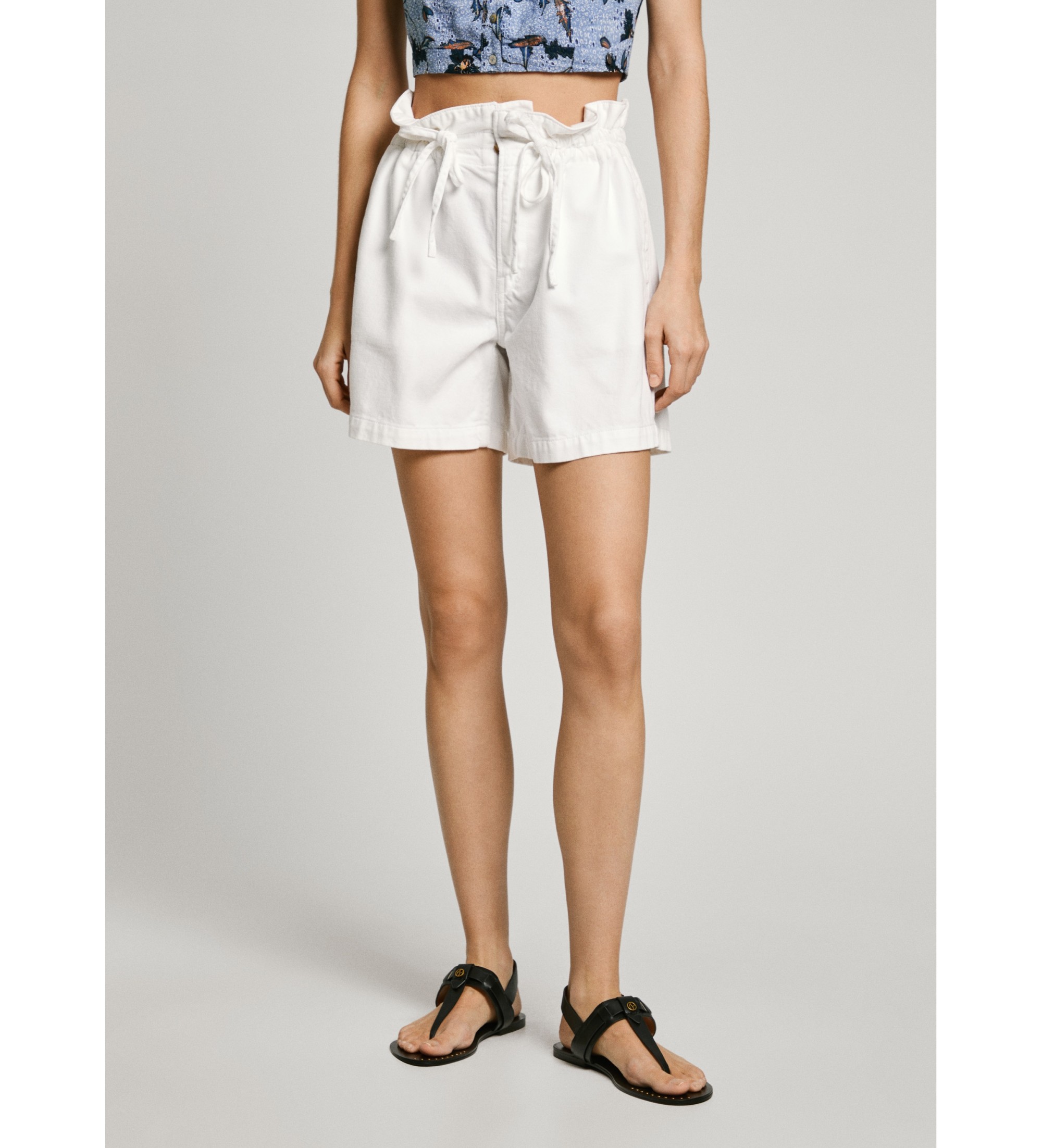 Pepe Jeansvoor vrouwen. PL801180 Korte A-lijn wit (31), Casual, Katoen