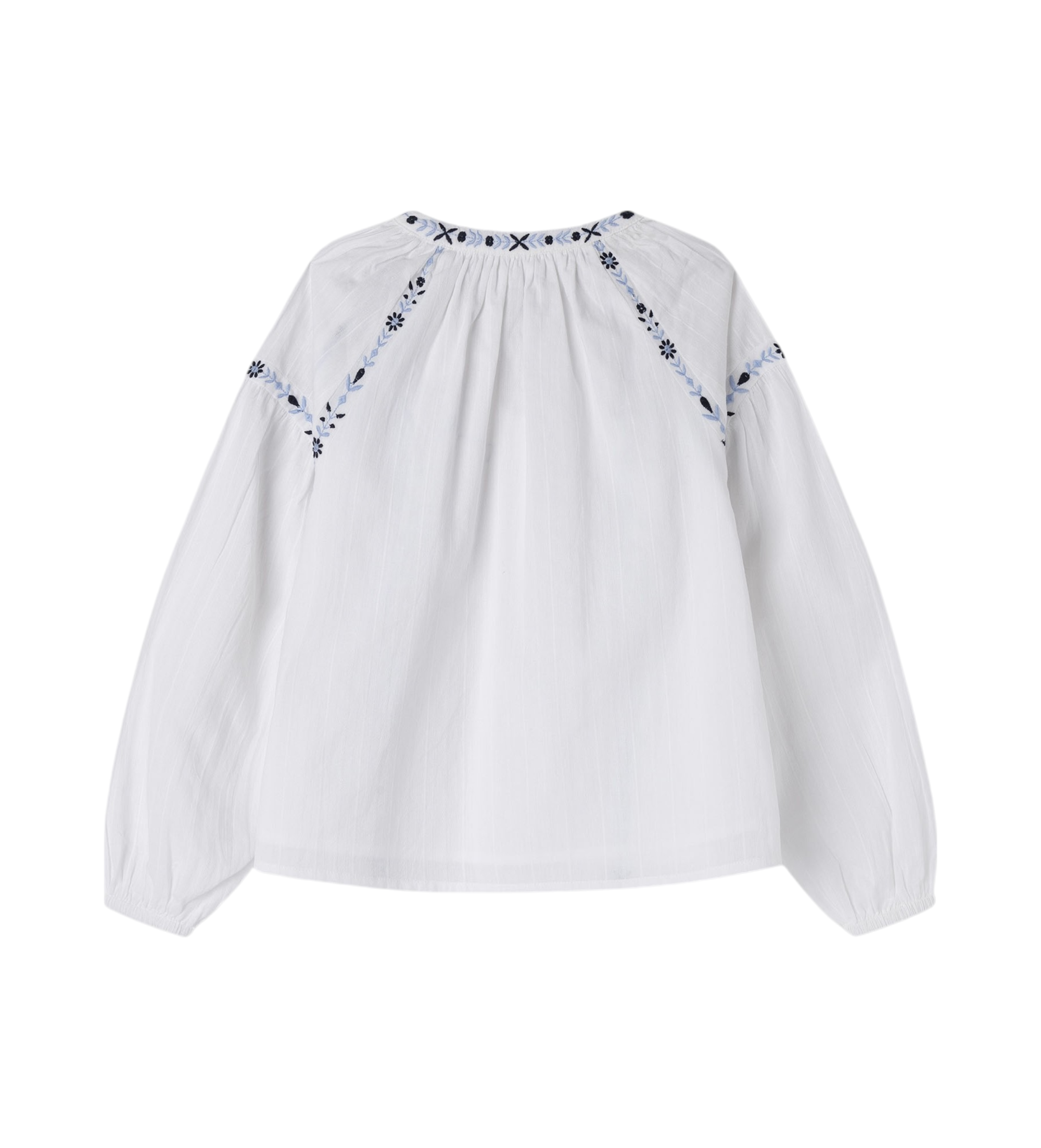 Pepe Jeans dla dziewczynki. PG301701 Bluzka Ada biała (10años= 140cm), Biały, Zwykły, Bawełna, Długie rękawy,