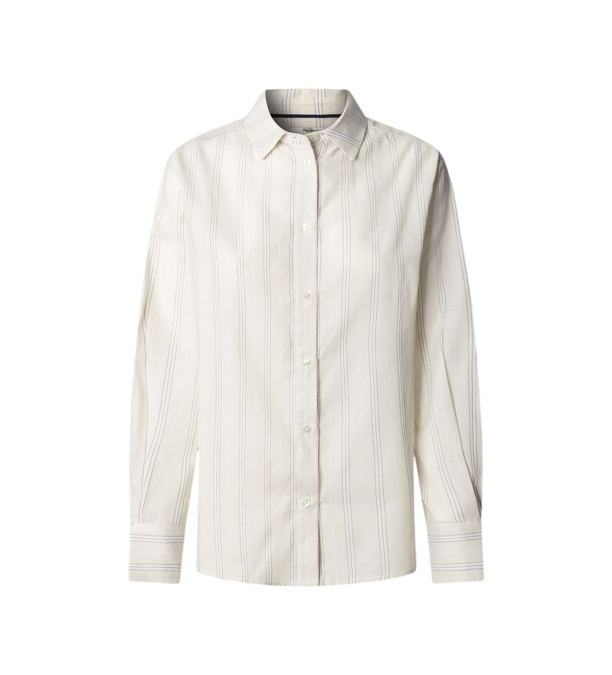 Pepe Jeans für Damen. PL3051405 Bain Hemd beige (S), Lässig, Baumwolle, Langarm
