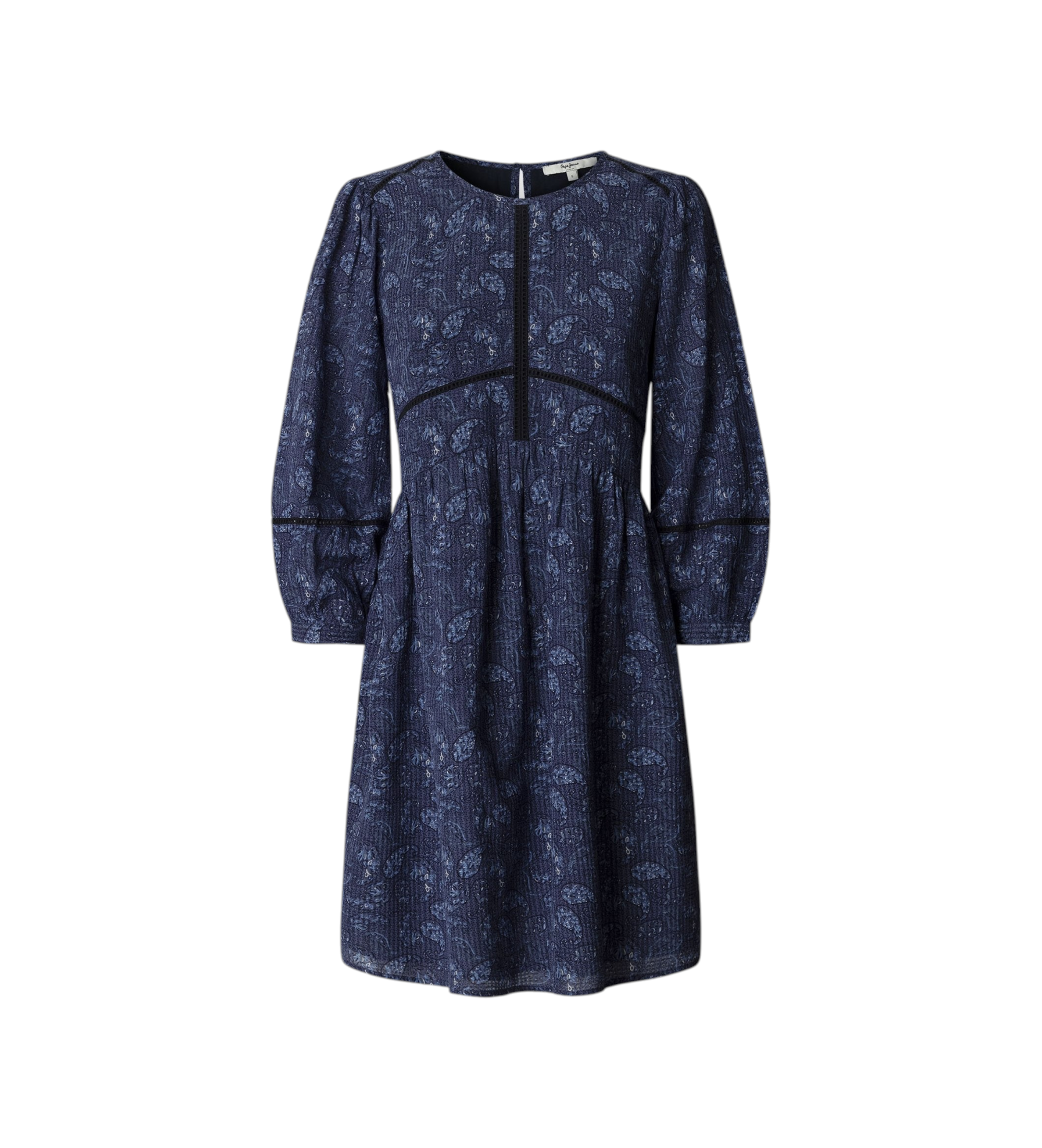 Pepe Jeans für Damen. PL9537789 Kleid Barbara navy (S), Lässig, Viskose, Kurzarm, Marine