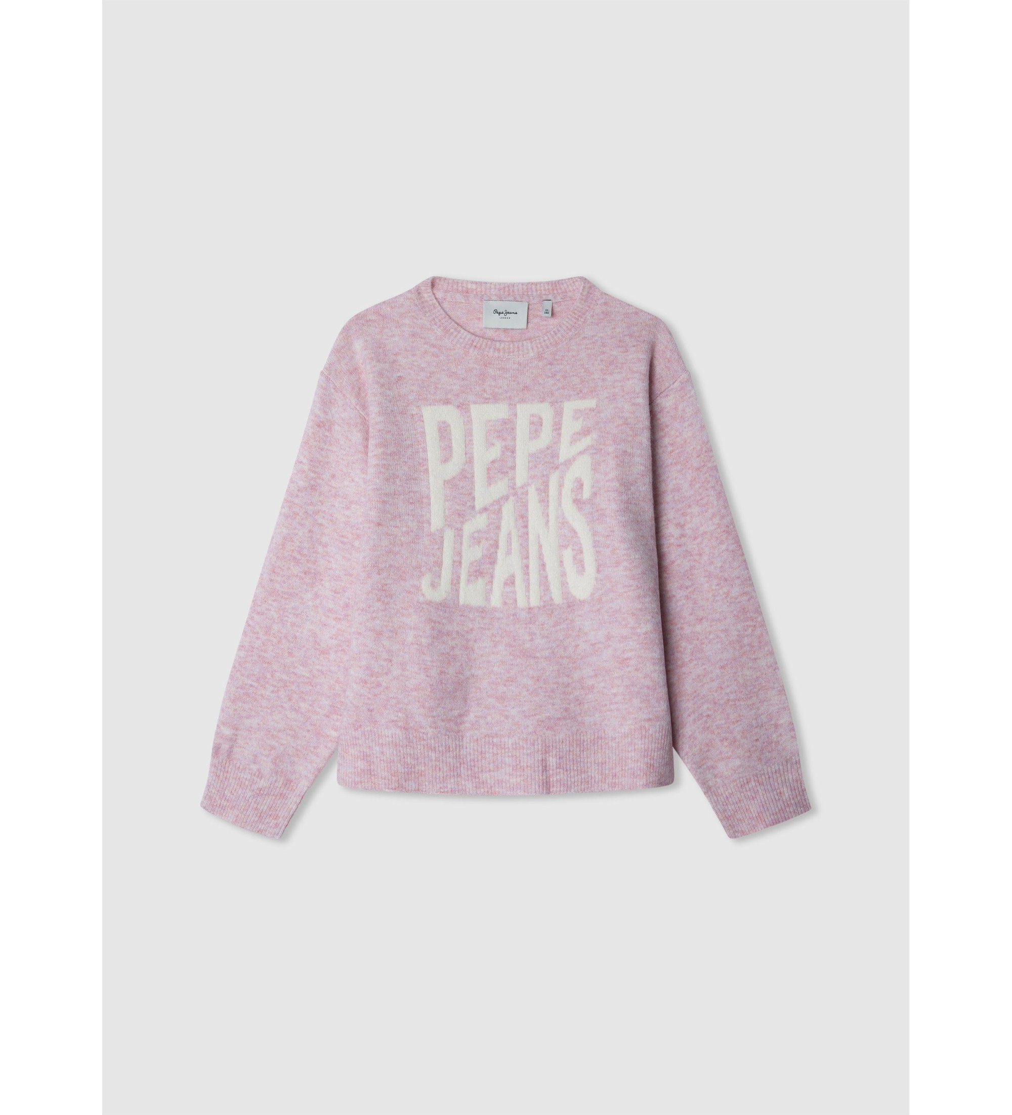 Pepe Jeans für Mädchen. PG7000013 Rosa Bekky-Pullover (12 Años), Klassisch, Polyester, Langarm, Kinderbekleidung