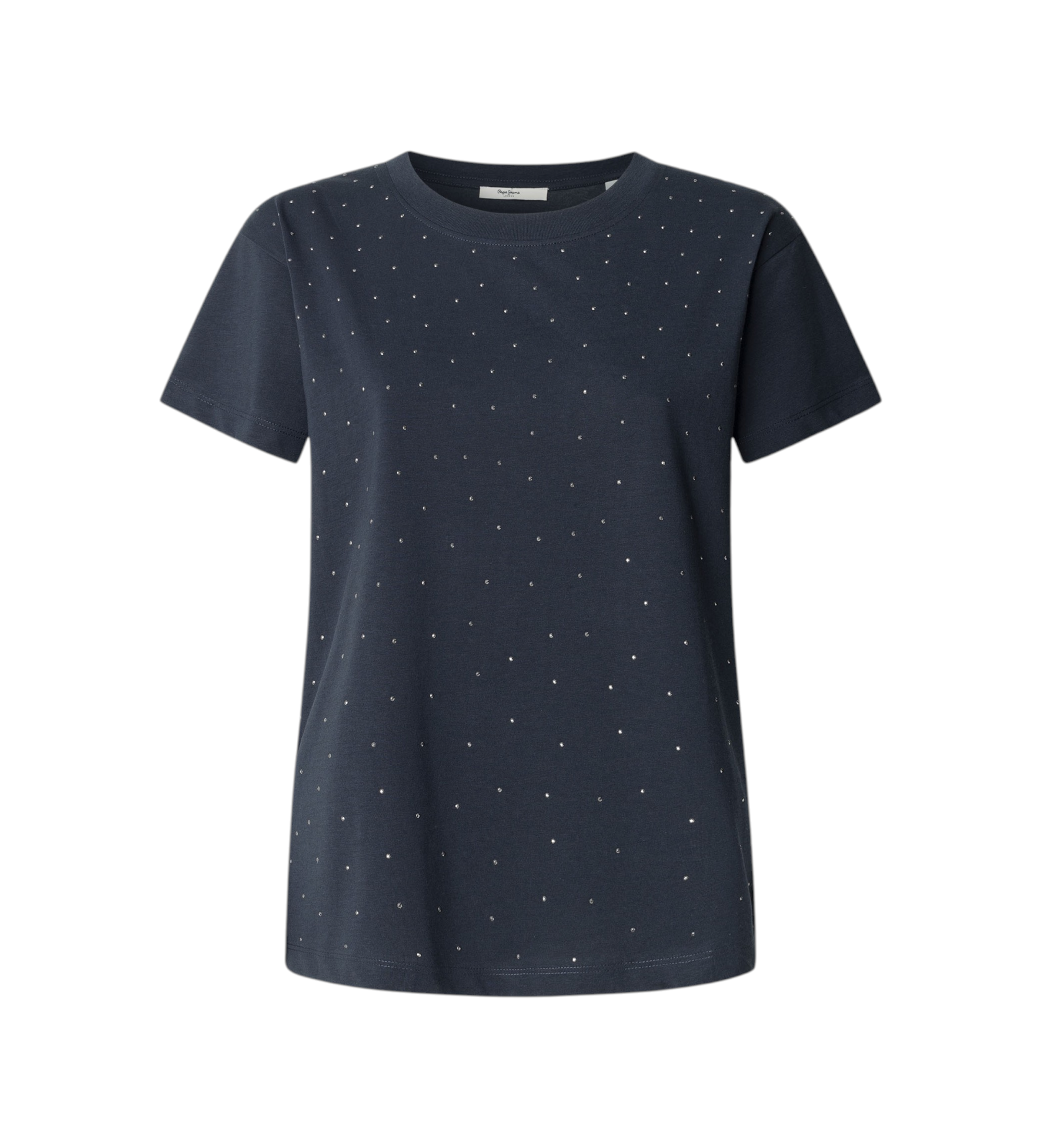Pepe Jeans für Damen. PL5000008 T-Shirt Bernie marineblau (M), Lässig, Baumwolle, Kurzarm