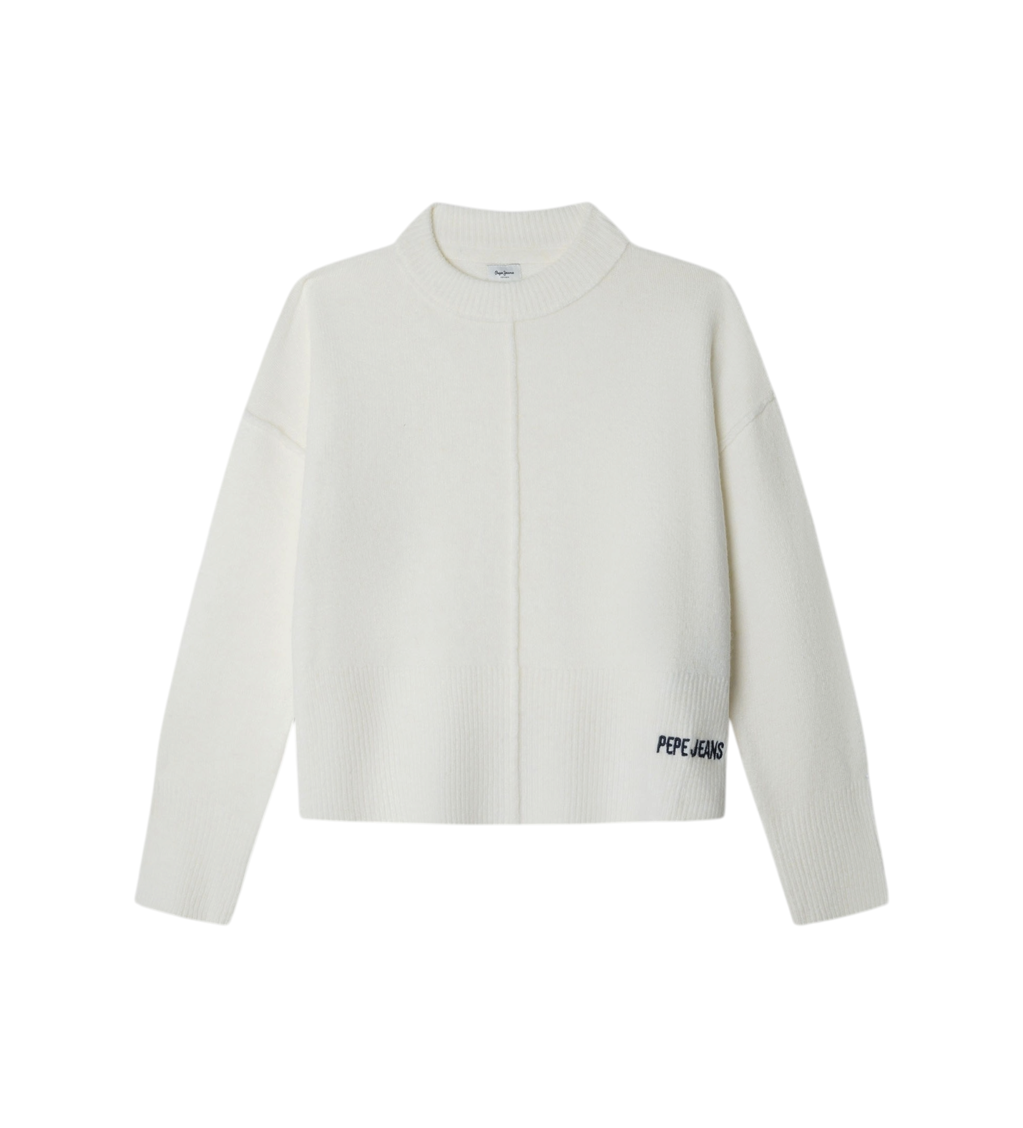Pepe Jeans für Mädchen. PG7000015 Jersey Bibby gebrochenes Weiß (4años= 80cm), Lässig, Polyester, Langarm, Kinderbekleidung
