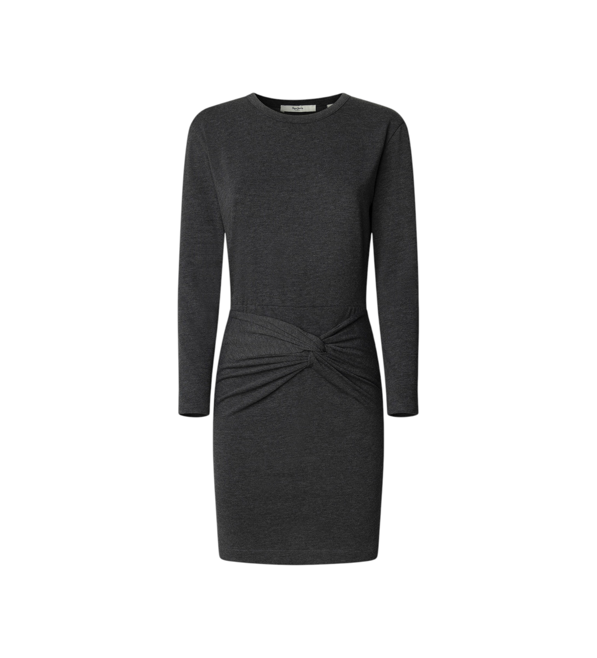 Pepe Jeans für Damen. PL9537725 Graues Kleid von Brais (S), Lässig, Baumwolle, Langarm