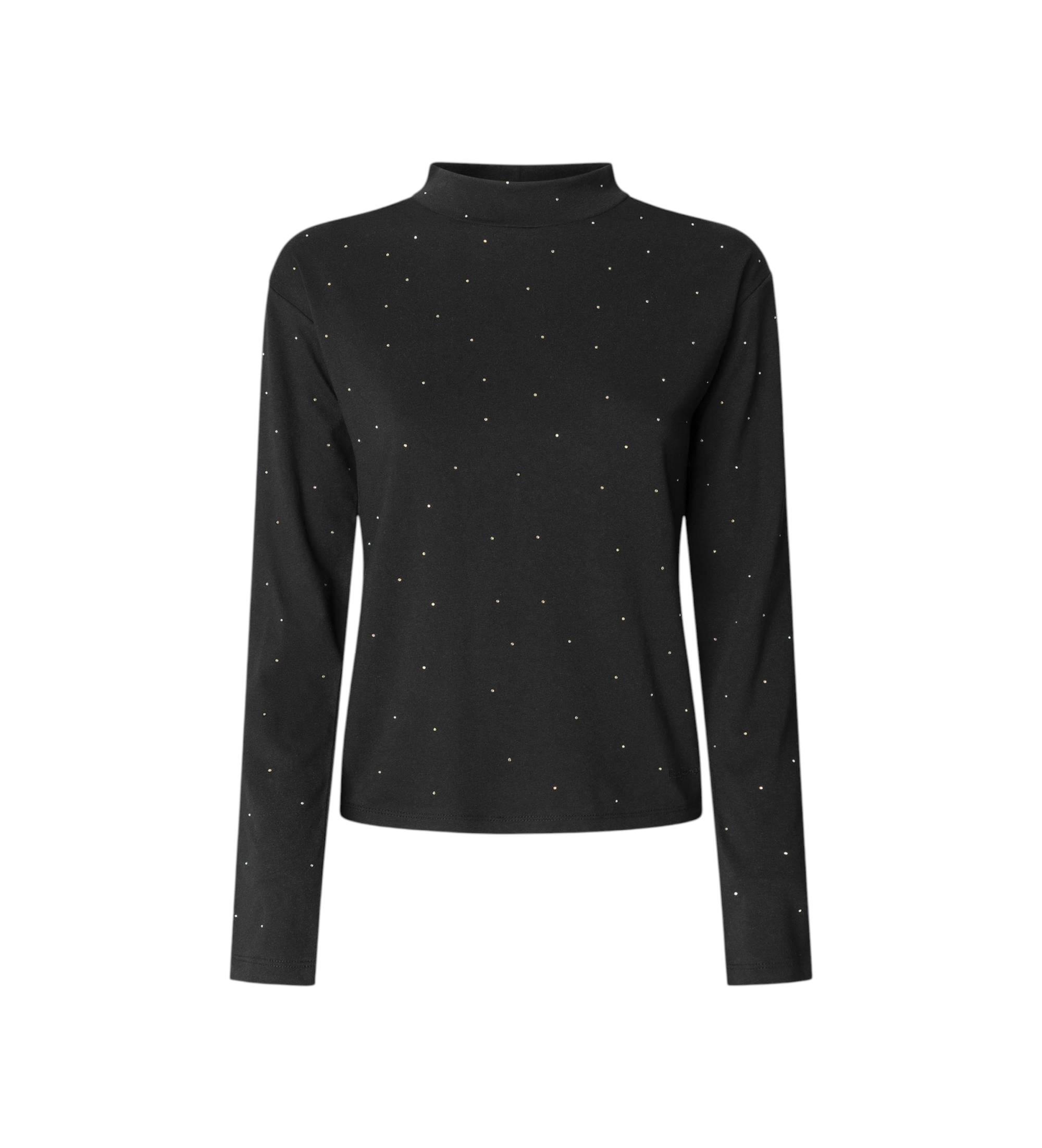 Pepe Jeans für Damen. PL5000050 T-shirt Bunna schwarz (M), Lässig, Baumwolle, Langarm