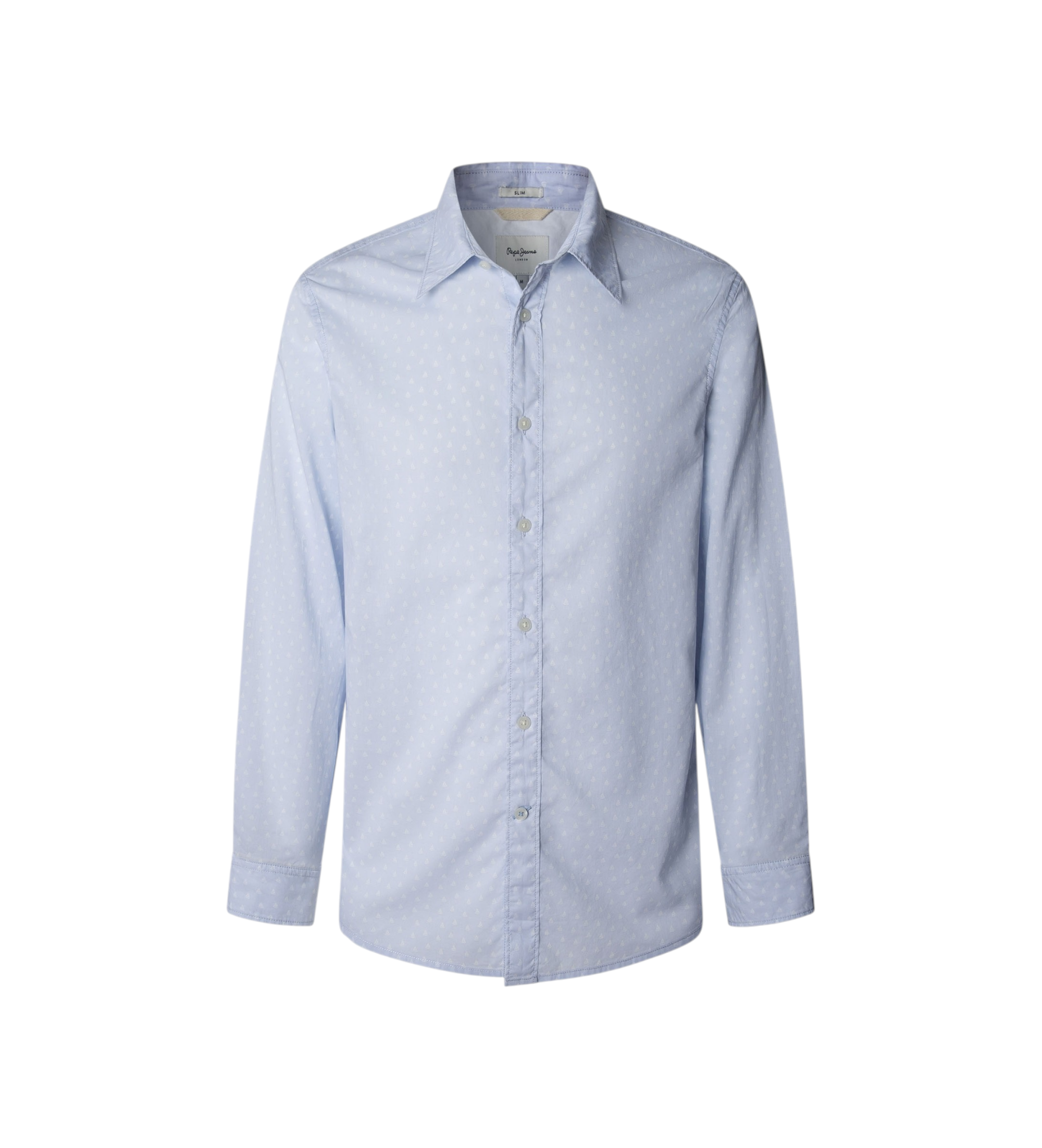 Pepe Jeans für Herren. PM3090818 Calligan Hemd blau (S), Lässig, Baumwolle, Langarm