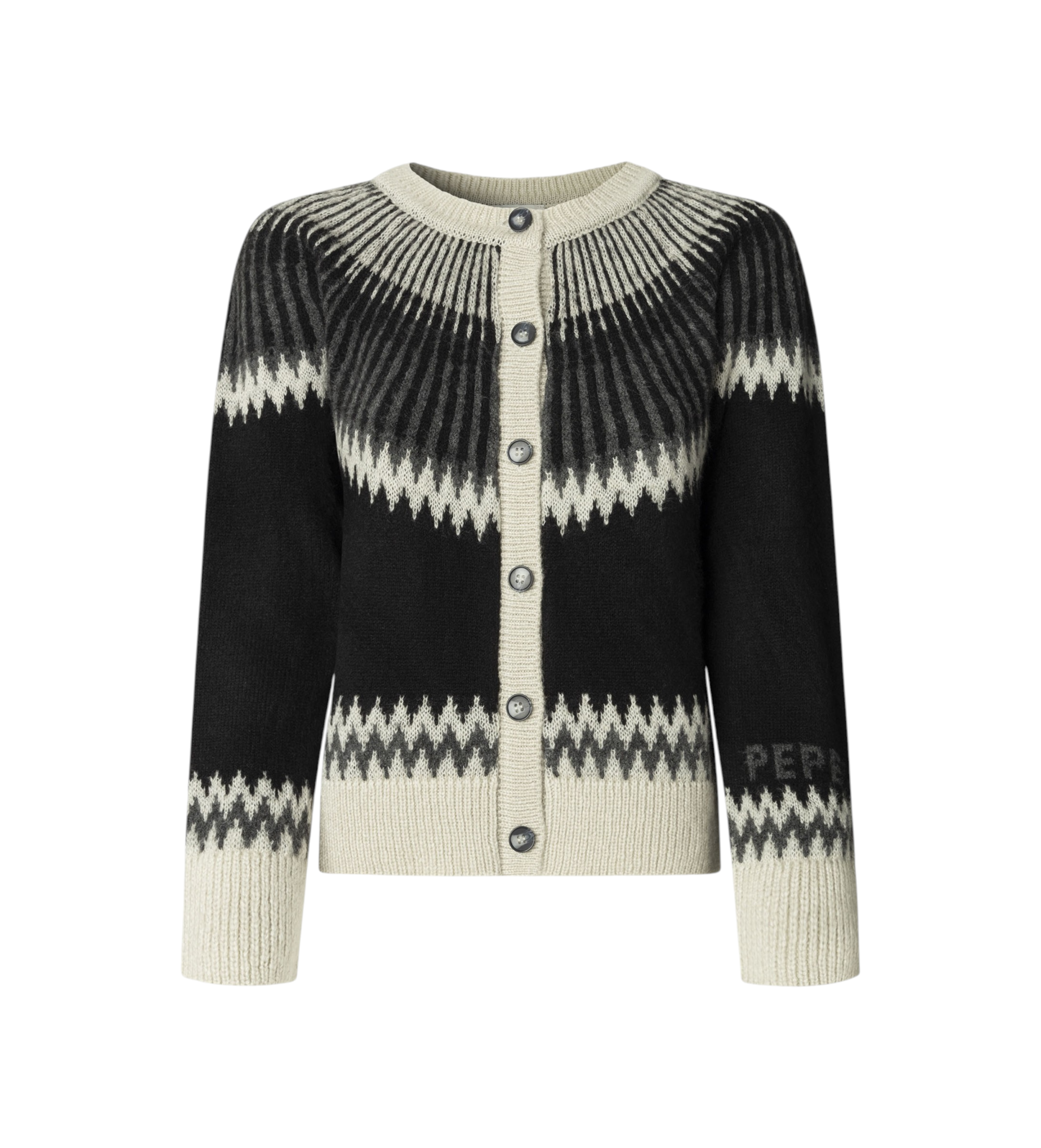 Pepe Jeans für Damen. PL7000048 Strickjacke Cissy grau (S), Lässig, Acryl