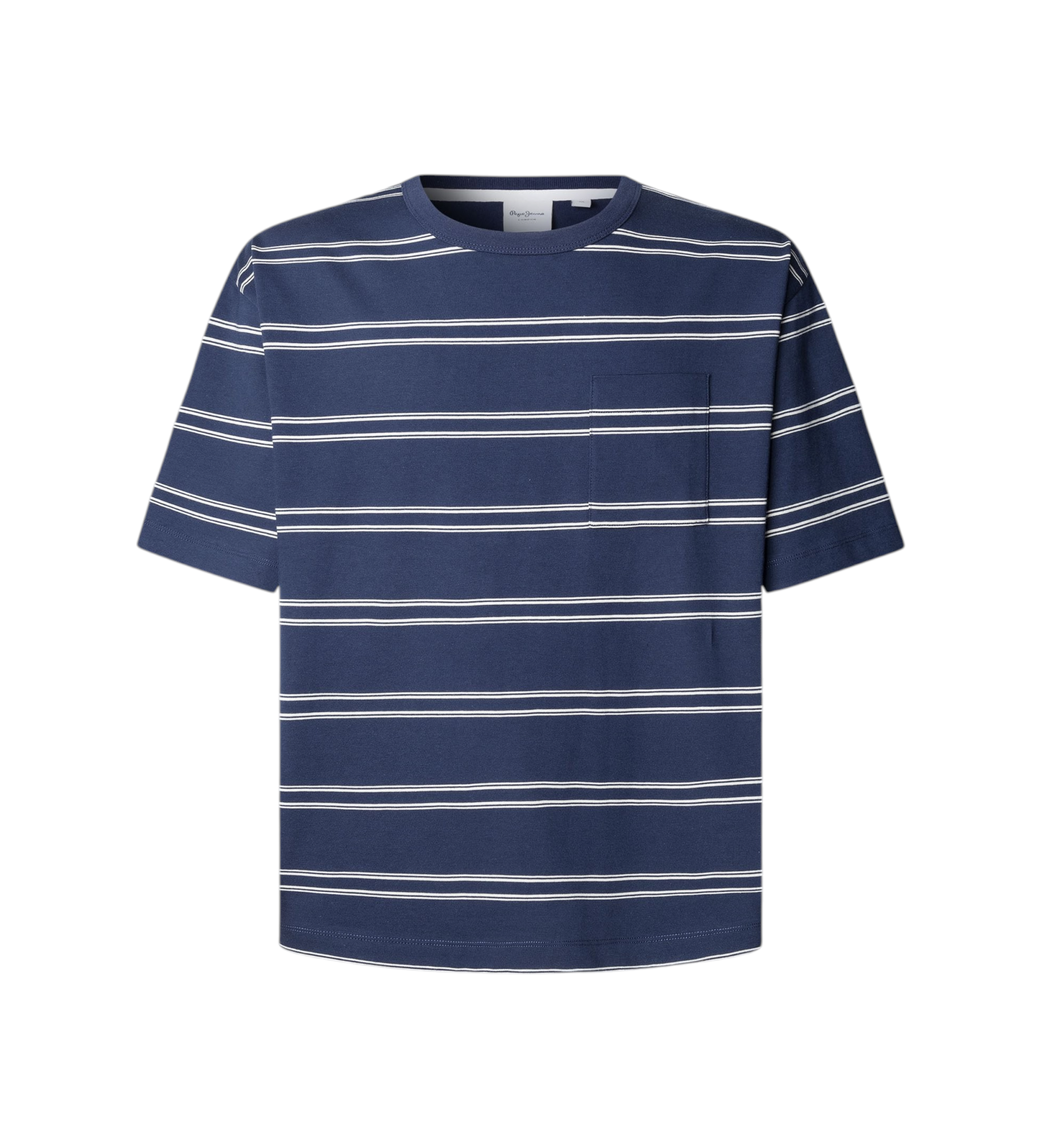 Pepe Jeans für Herren. PM5010300 Clark-T-Shirt, marineblau (S), Lässig, Baumwolle, Kurzarm