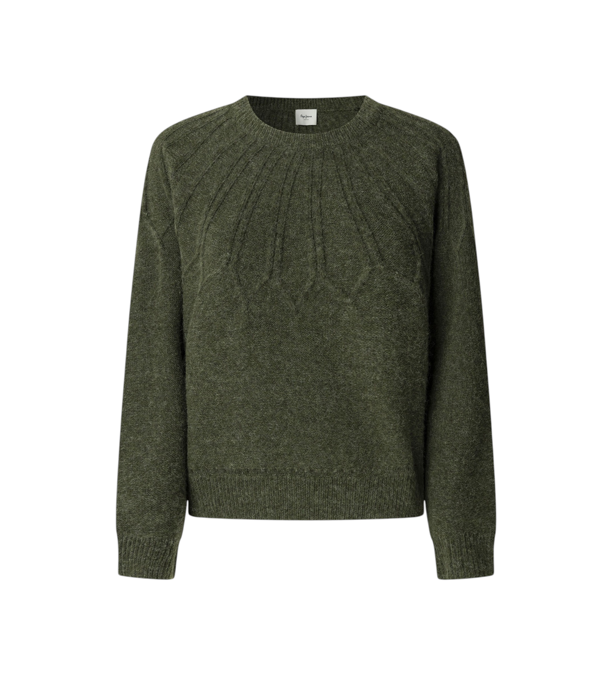 Pepe Jeans für Damen. PL7000061 Claudia Pullover grün (S), Lässig, Polyester