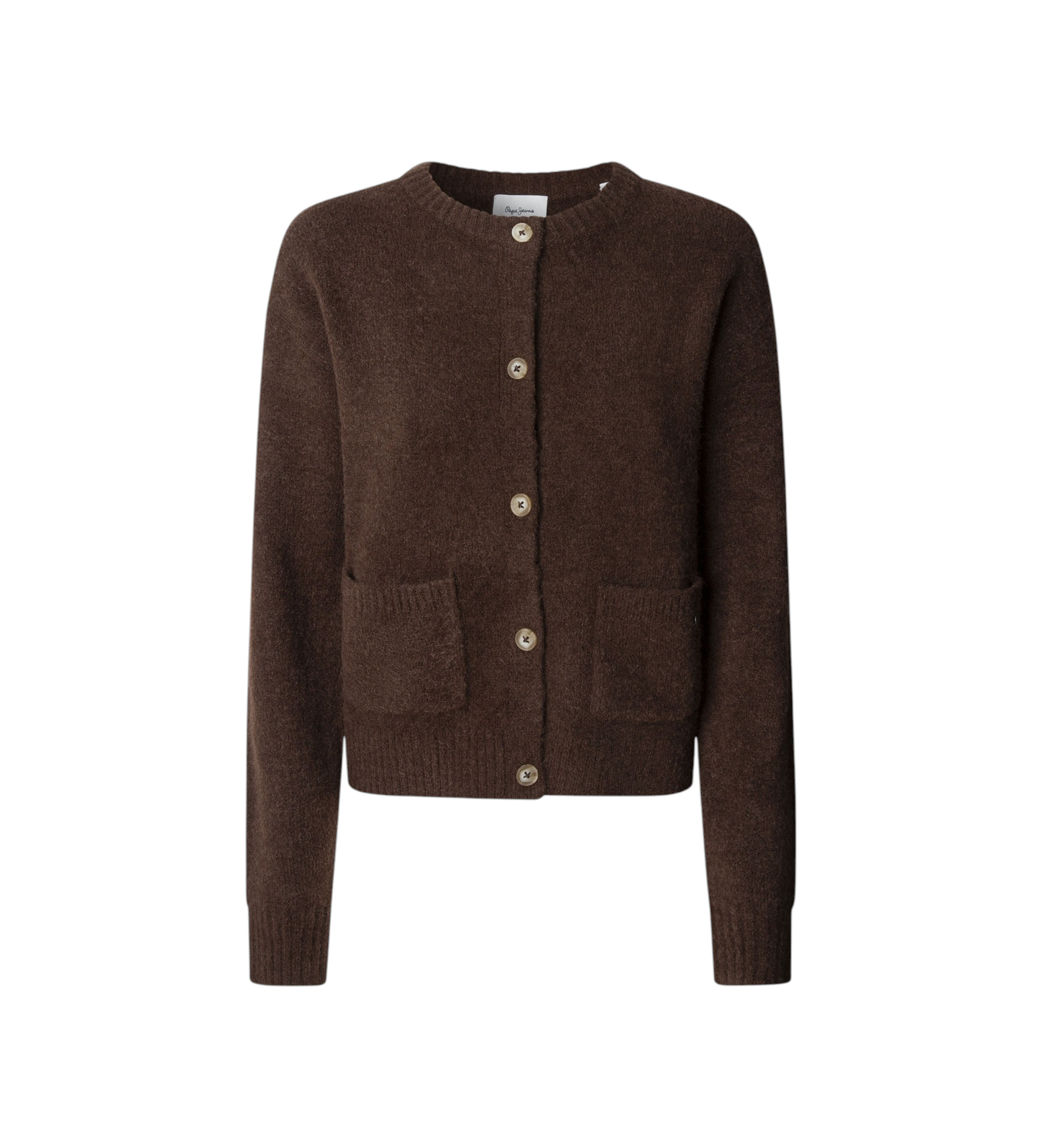 Pepe Jeans für Damen. PL7000030 Cecil Strickjacke braun (XL), Lässig, Acryl