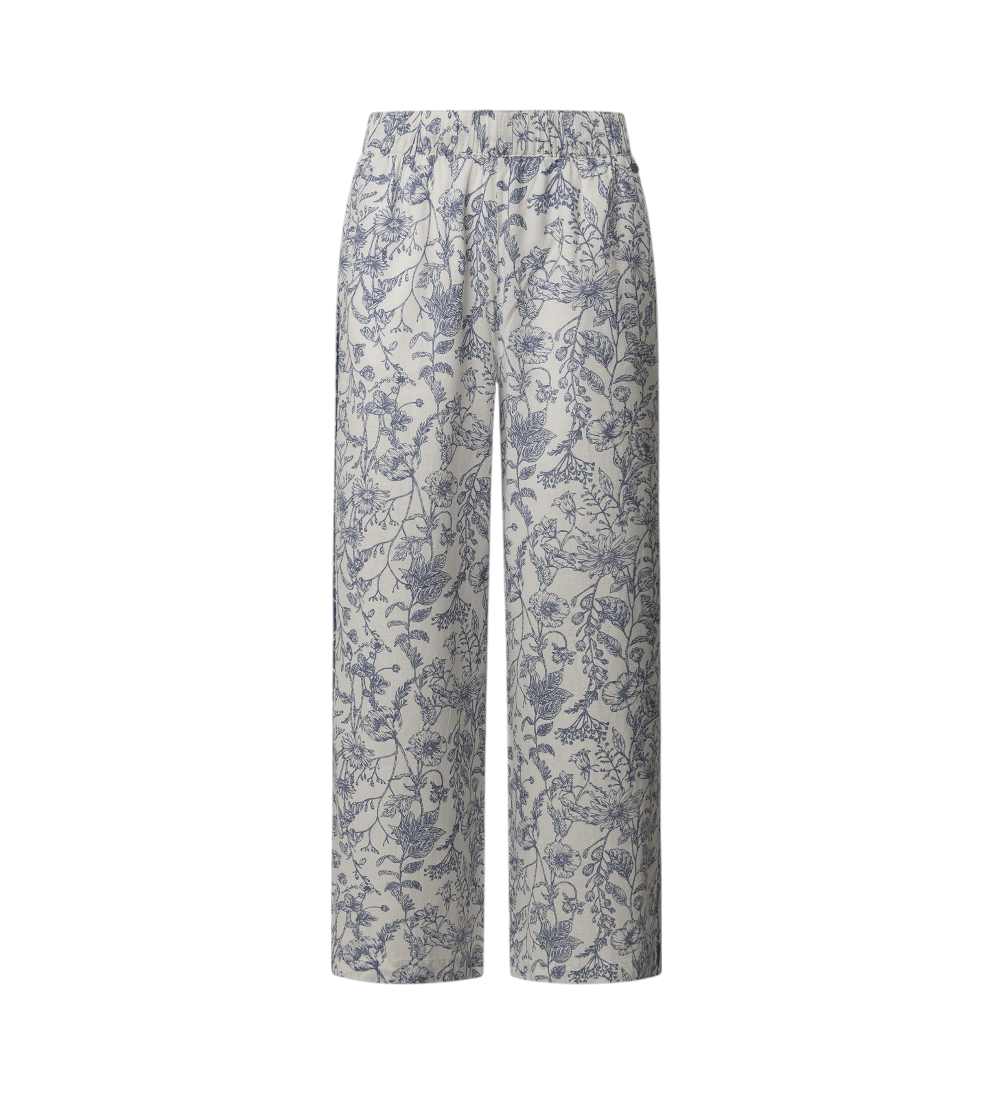 Pepe Jeans für Damen. PL211818 Gerade Hose aus fließendem Stoff Duana weiß (L), Lässig, Leinen