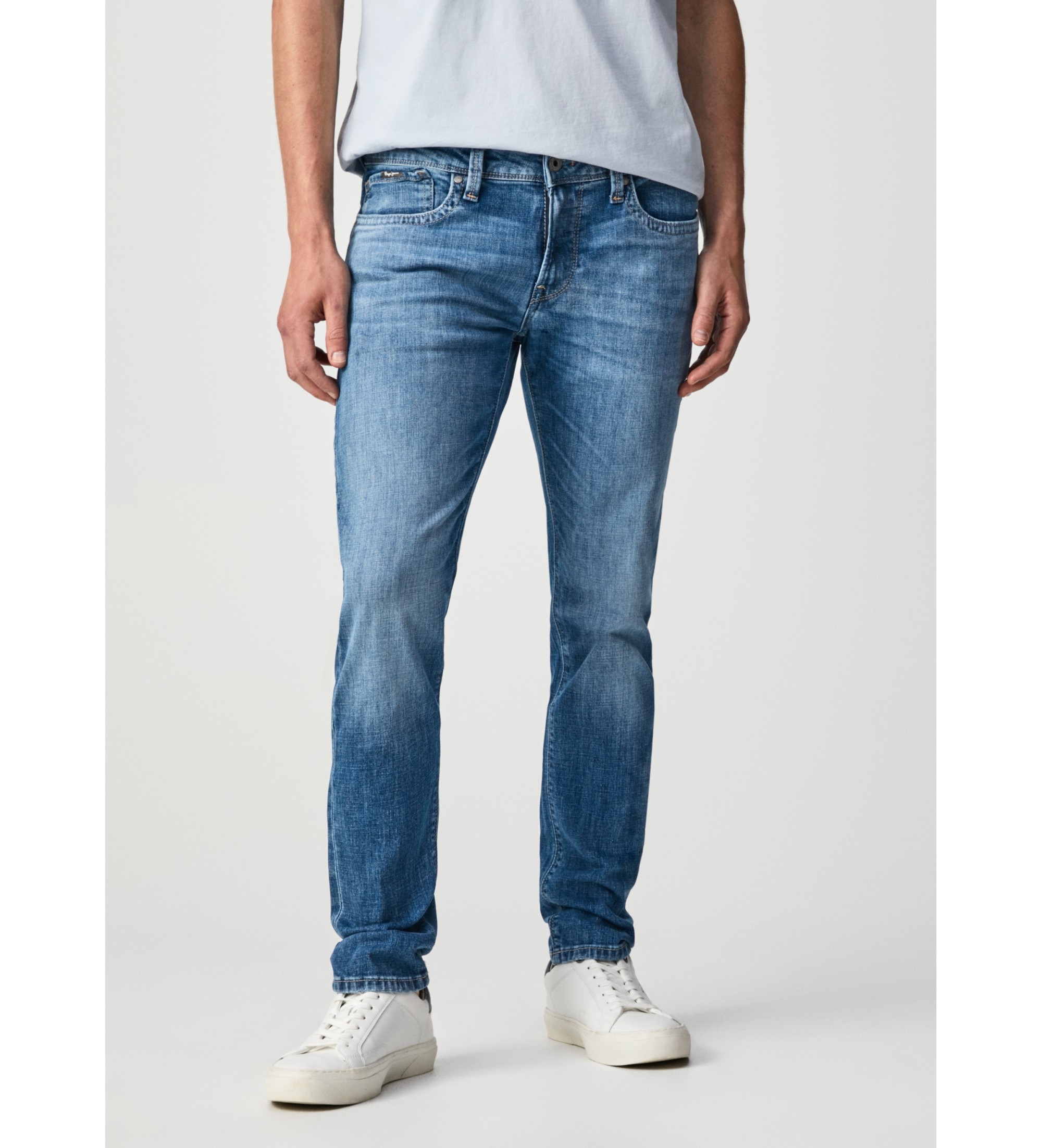 Pepe Jeansvoor mannen. PM206322GU7 Jeans Blauw luik (40/30), Casual, Katoen, Denim