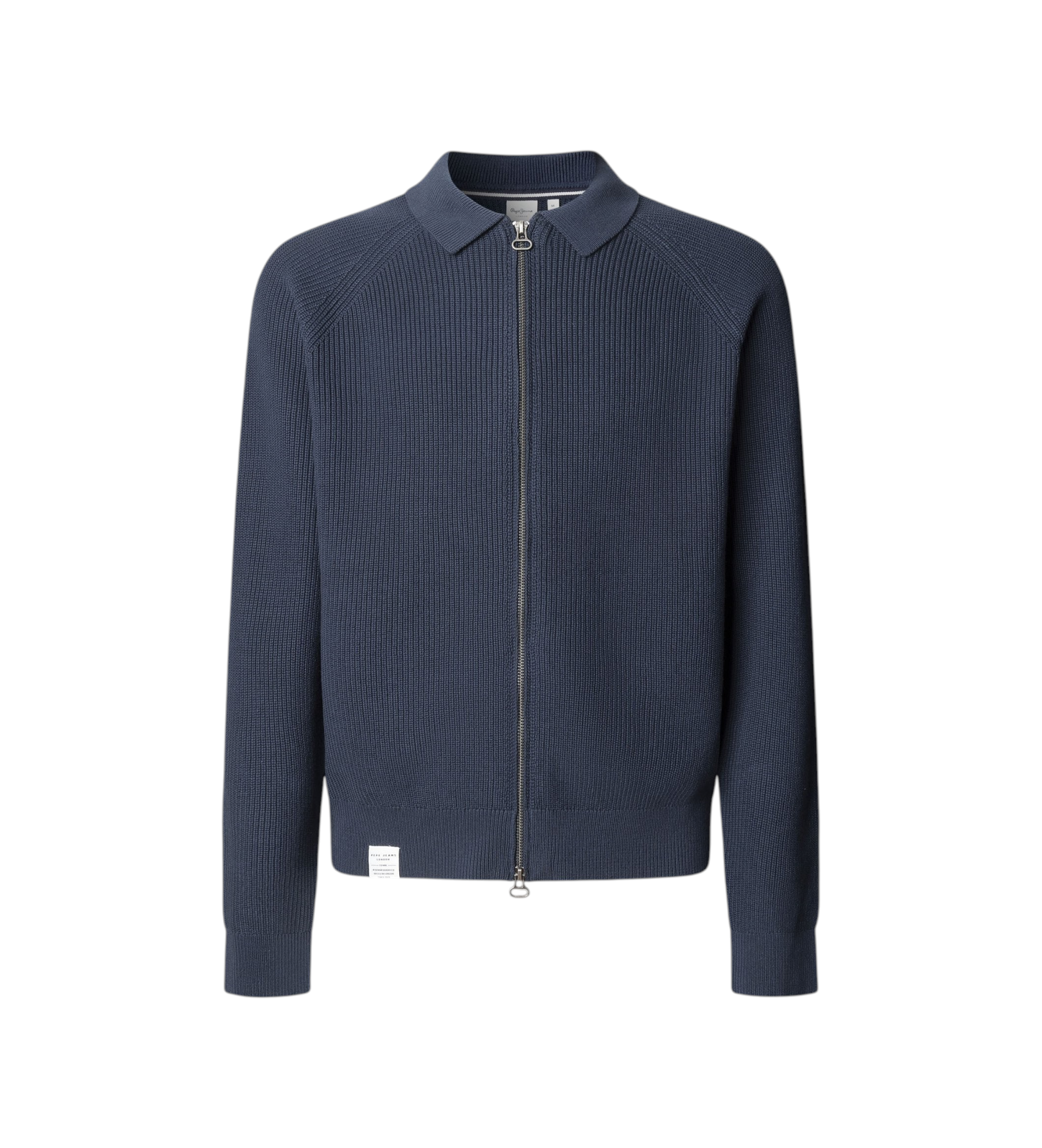Pepe Jeans für Herren. PM7000063 Fabian Zip navy Pullover (L), Lässig, Baumwolle, Marine
