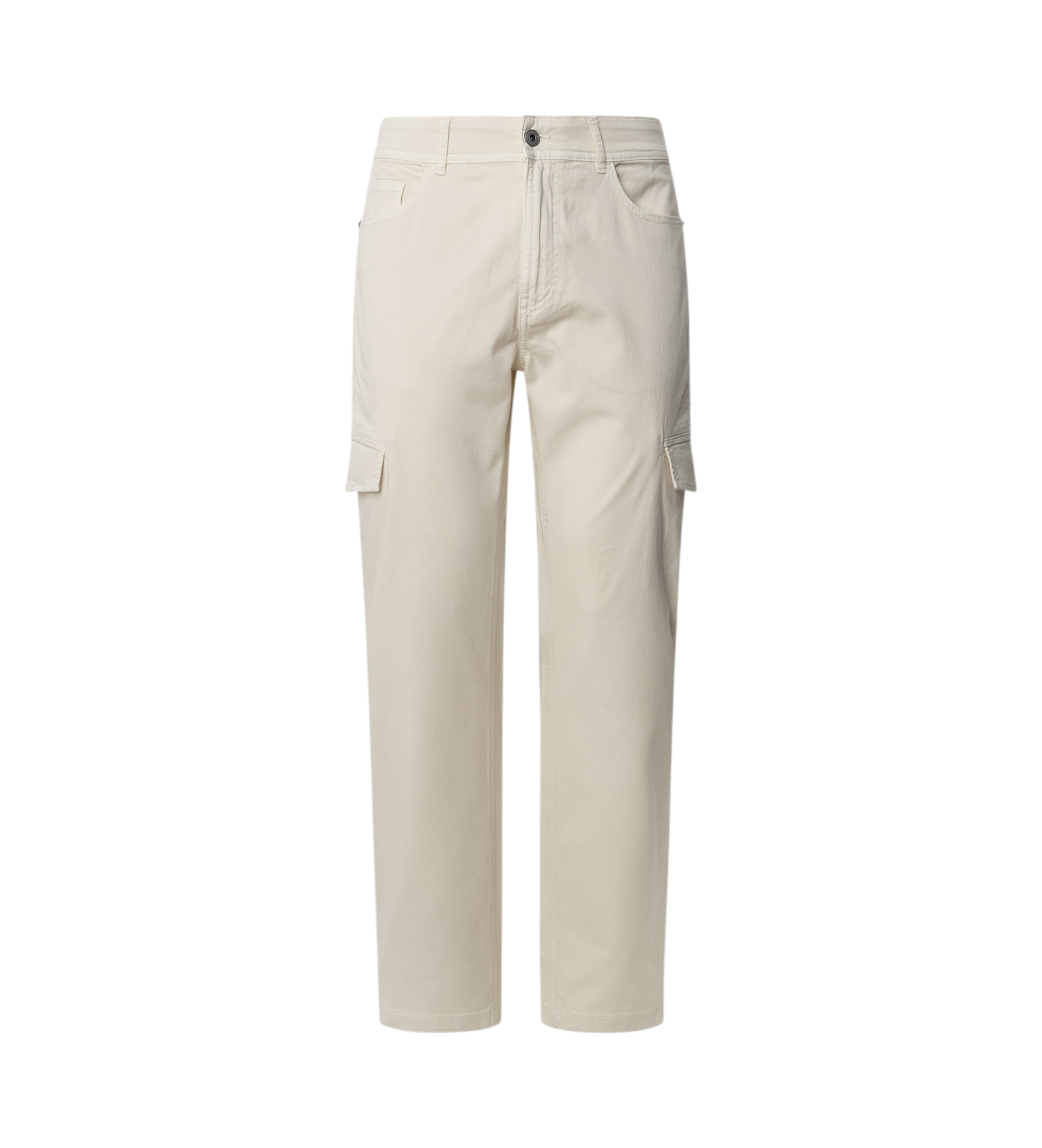 Pepe Jeansvoor mannen. PM211871 Witte ecru cargo broek (29), Beige, Casual, Katoen