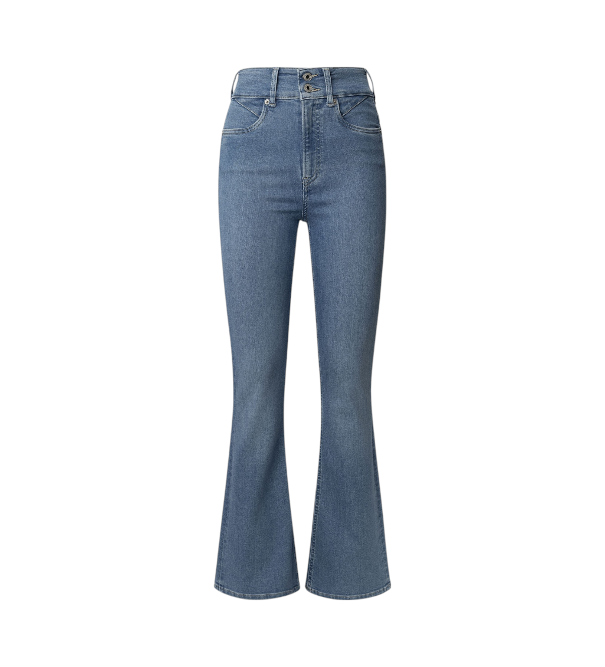 Pepe Jeans für Damen. PL205010ND0 Jeans Flare Contour Uhw blau (27/32), Lässig, Baumwolle, Denim