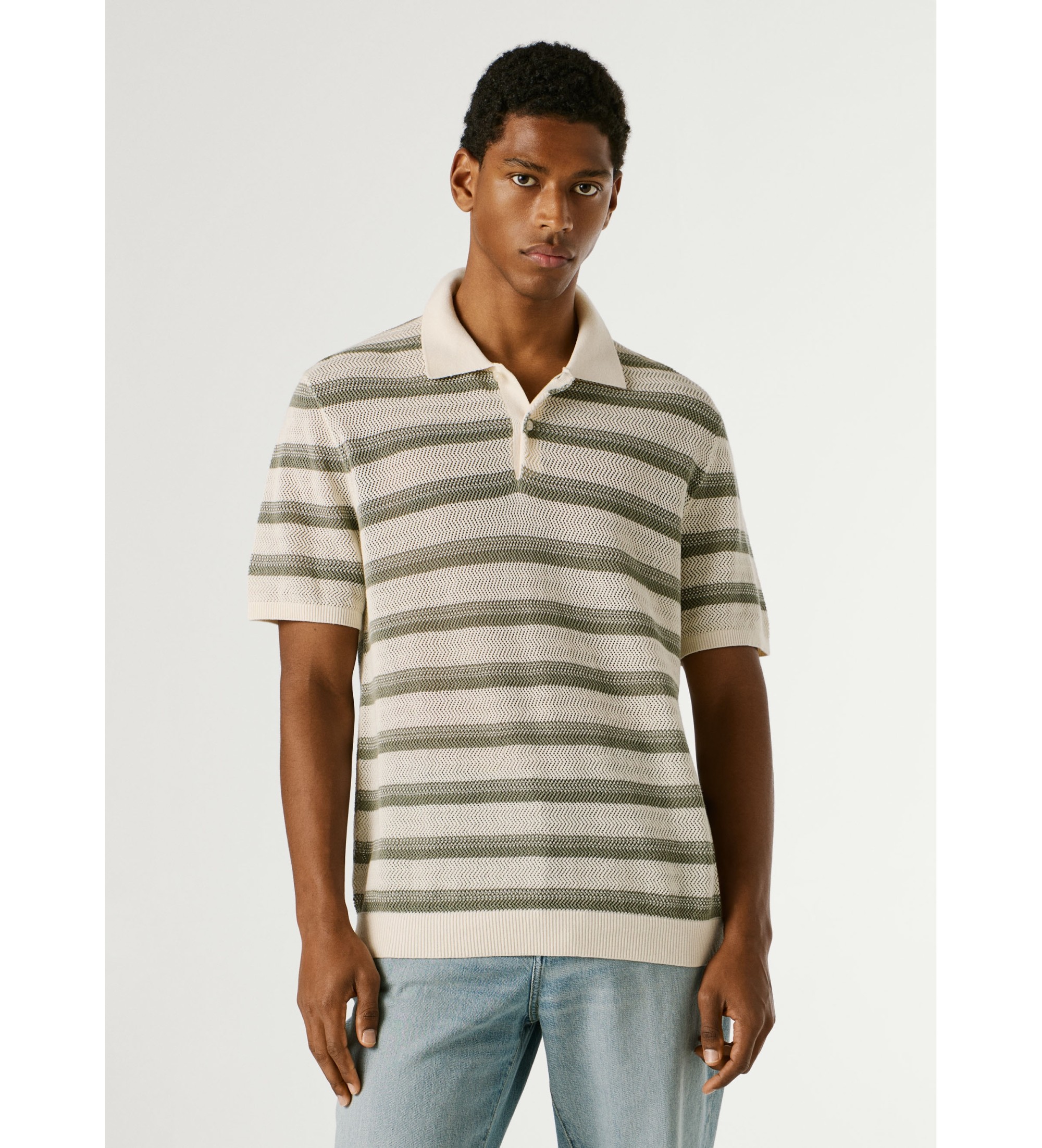 Pepe Jeansvoor mannen. PM7000060 Florian groene polo (XXL), Casual, Katoen, Korte mouwen