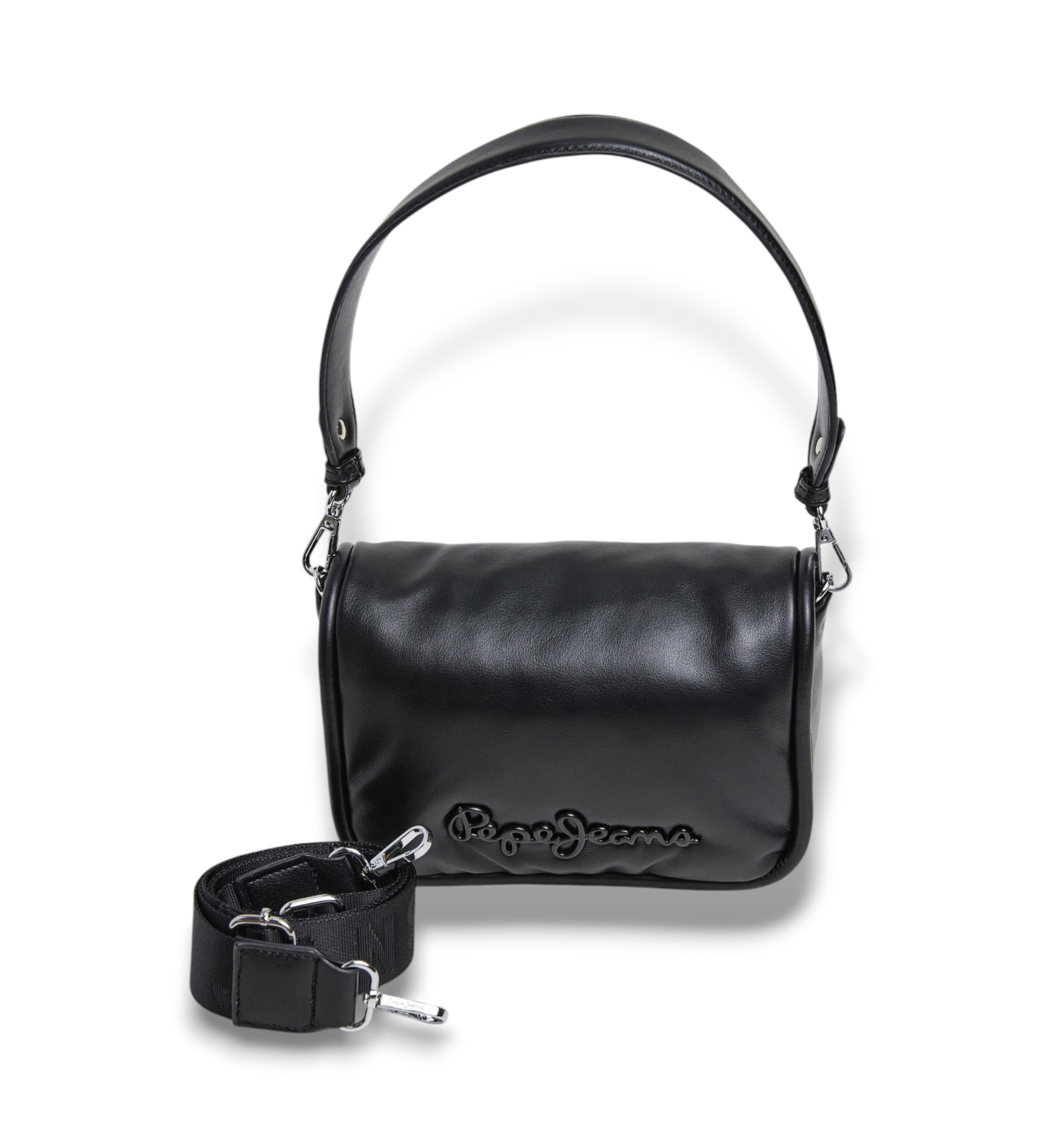 Pepe Jeansvoor vrouwen. PL031571 Geena Softy schoudertas zwart (OSFA), Casual, Polyurethaan