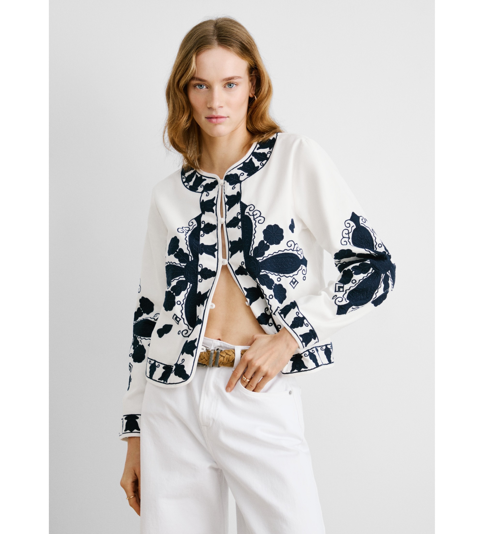 Pepe Jeans für Damen. PL402530 Heaven Jacket Weiß (M), Lässig, Baumwolle