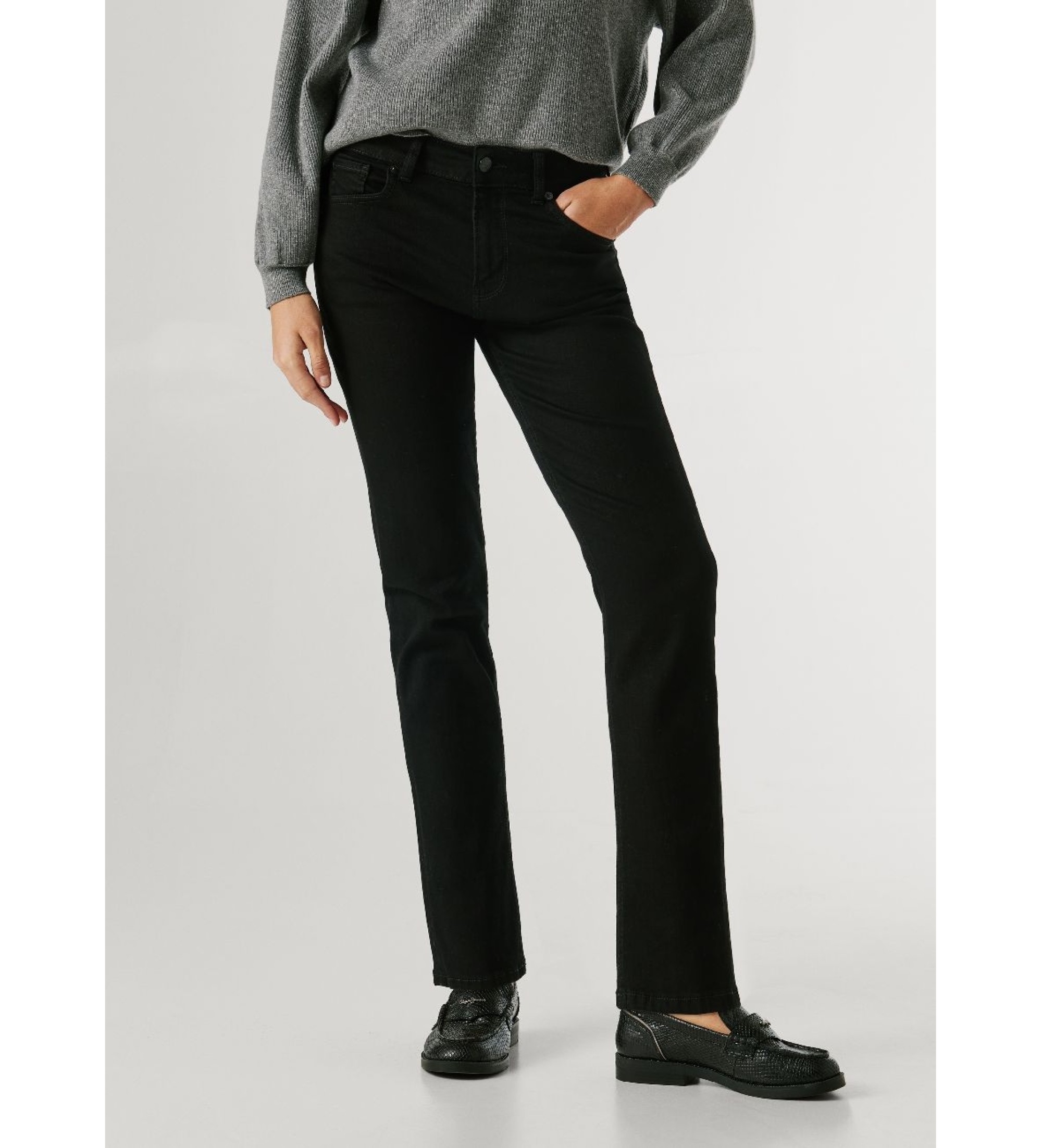 Pepe Jeans für Damen. PL20473089CA Jeans Mary schwarz (27/30), Lässig, Baumwolle
