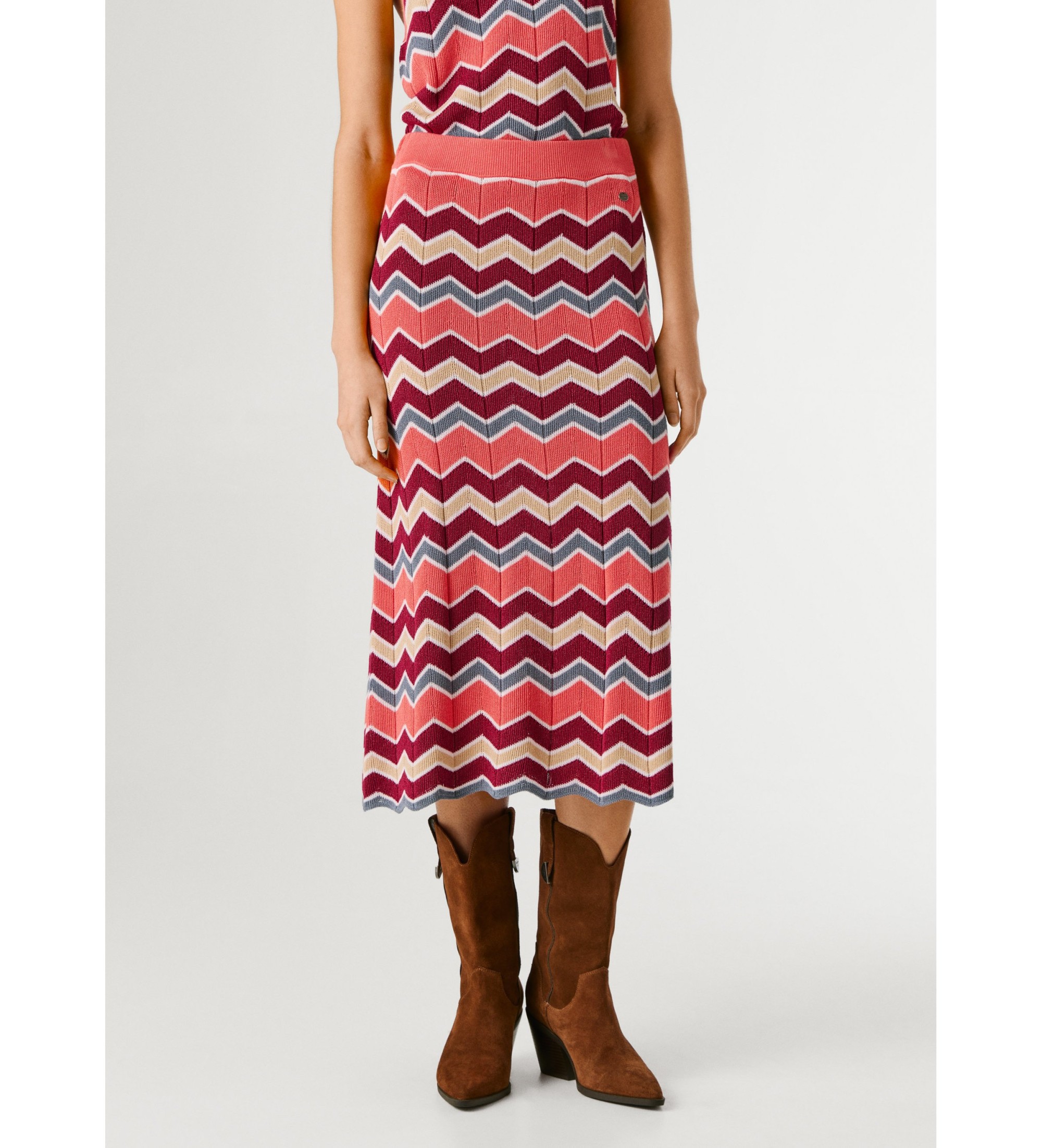 Pepe Jeans für Damen. PL9011918 Kascha-Rock rosa (M), Lässig, Modal