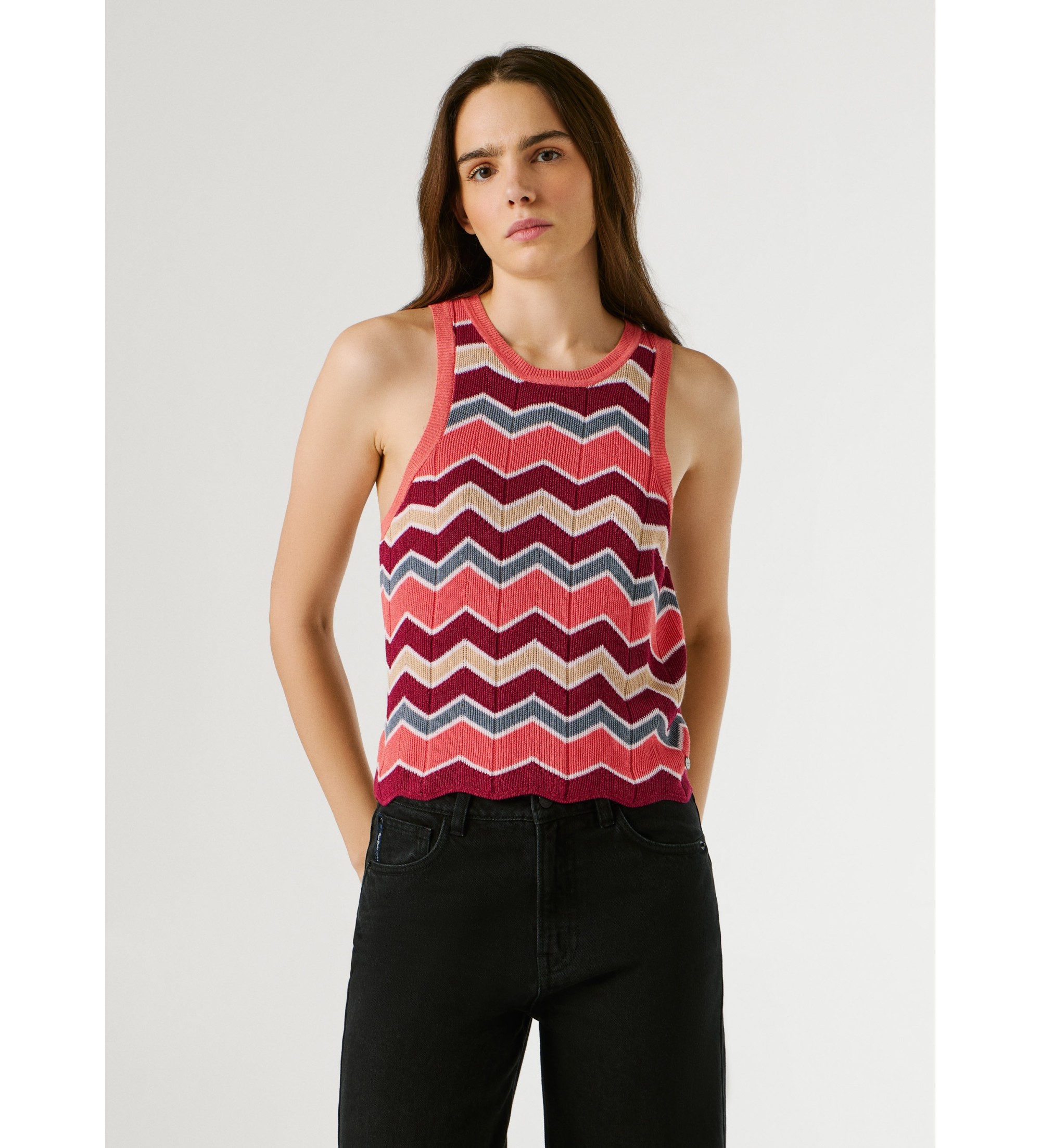 Pepe Jeans für Damen. PL7000118 Oberteil Kasha rosa (M), Lässig, Modal, Kurzarm
