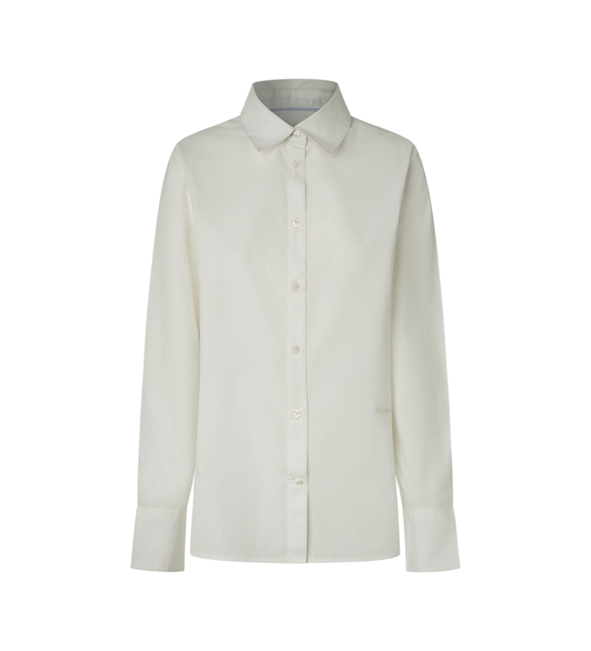 Pepe Jeans für Damen. PL3051283 Bluse Lizzy weiß (M), Lässig, Baumwolle, Langarm