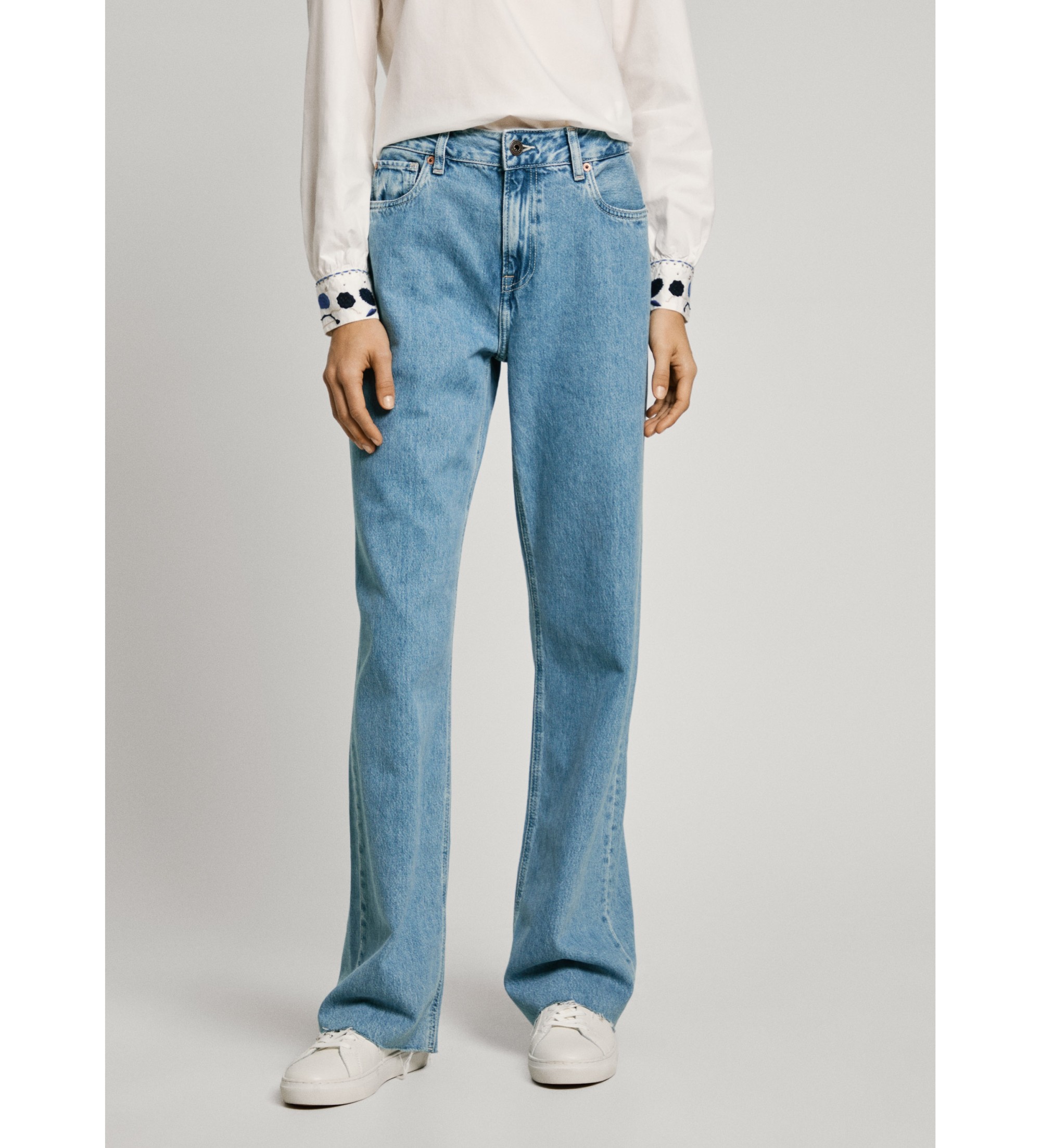 Pepe Jeans für Damen. PL204699IA4 Jeans in lockerer Passform Hazel blau (31/32), Lässig, Baumwolle, Denim, Nachhaltig