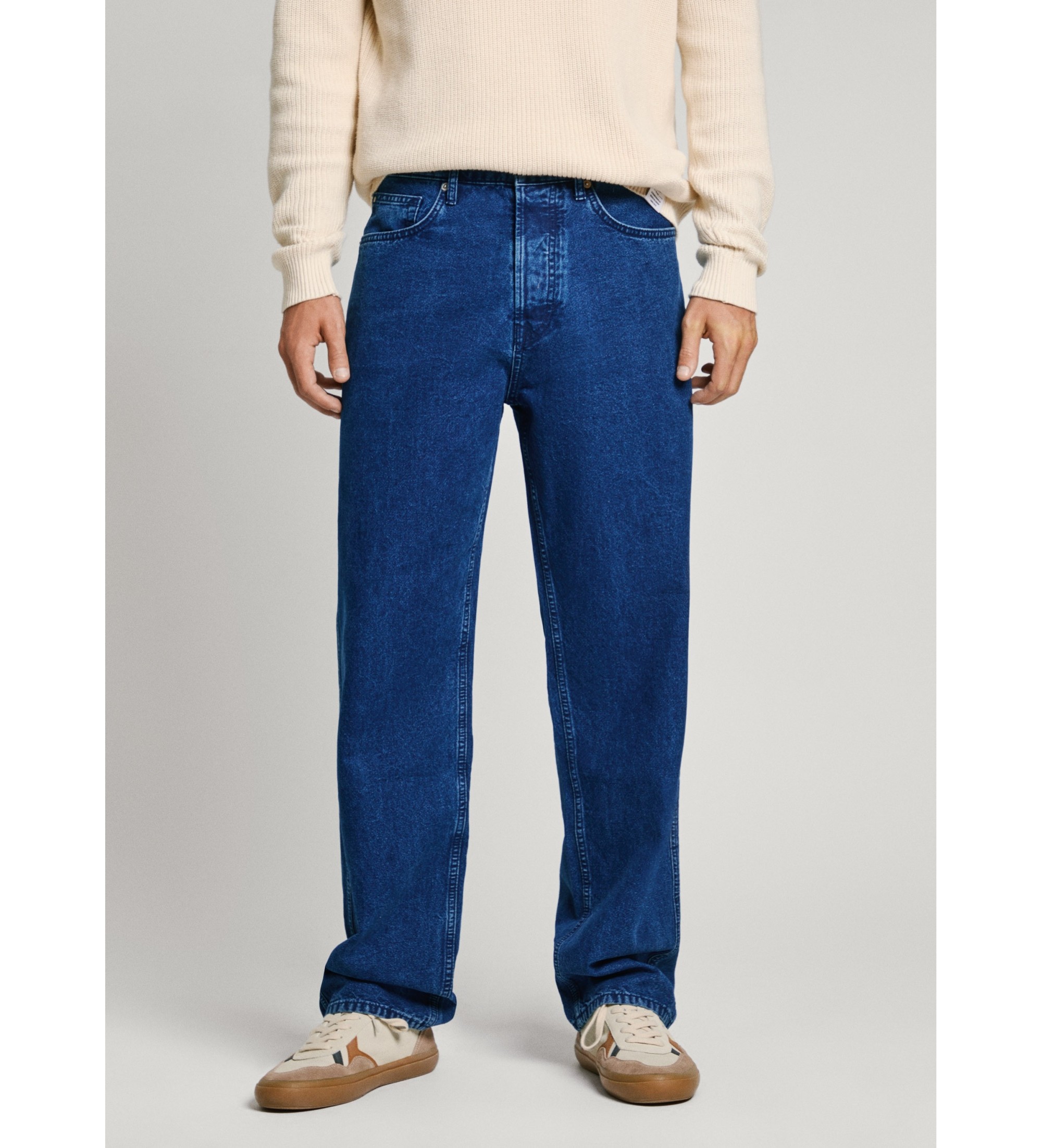 Pepe Jeans für Herren. PM207690 Blaue Jeans mit lockerer Passform und tiefer Taille (30/32), Lässig, Baumwolle, Denim, Nachhaltig