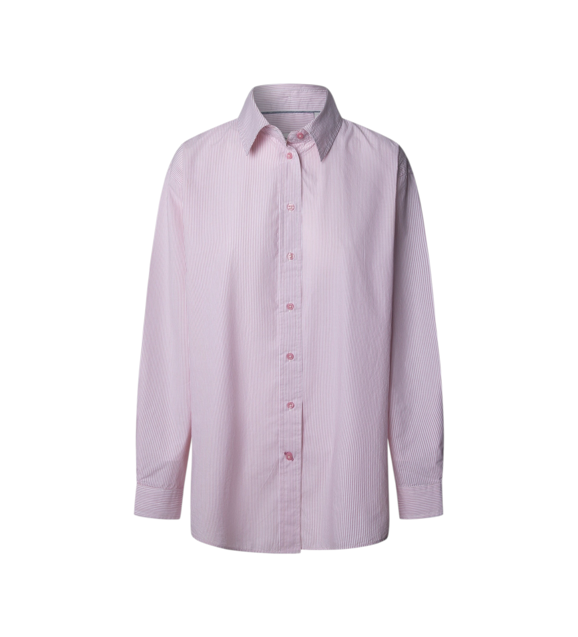 Pepe Jeans für Damen. PL3051250 Lorelai Hemd rosa (S), Lässig, Baumwolle, Klassisch, Langarm