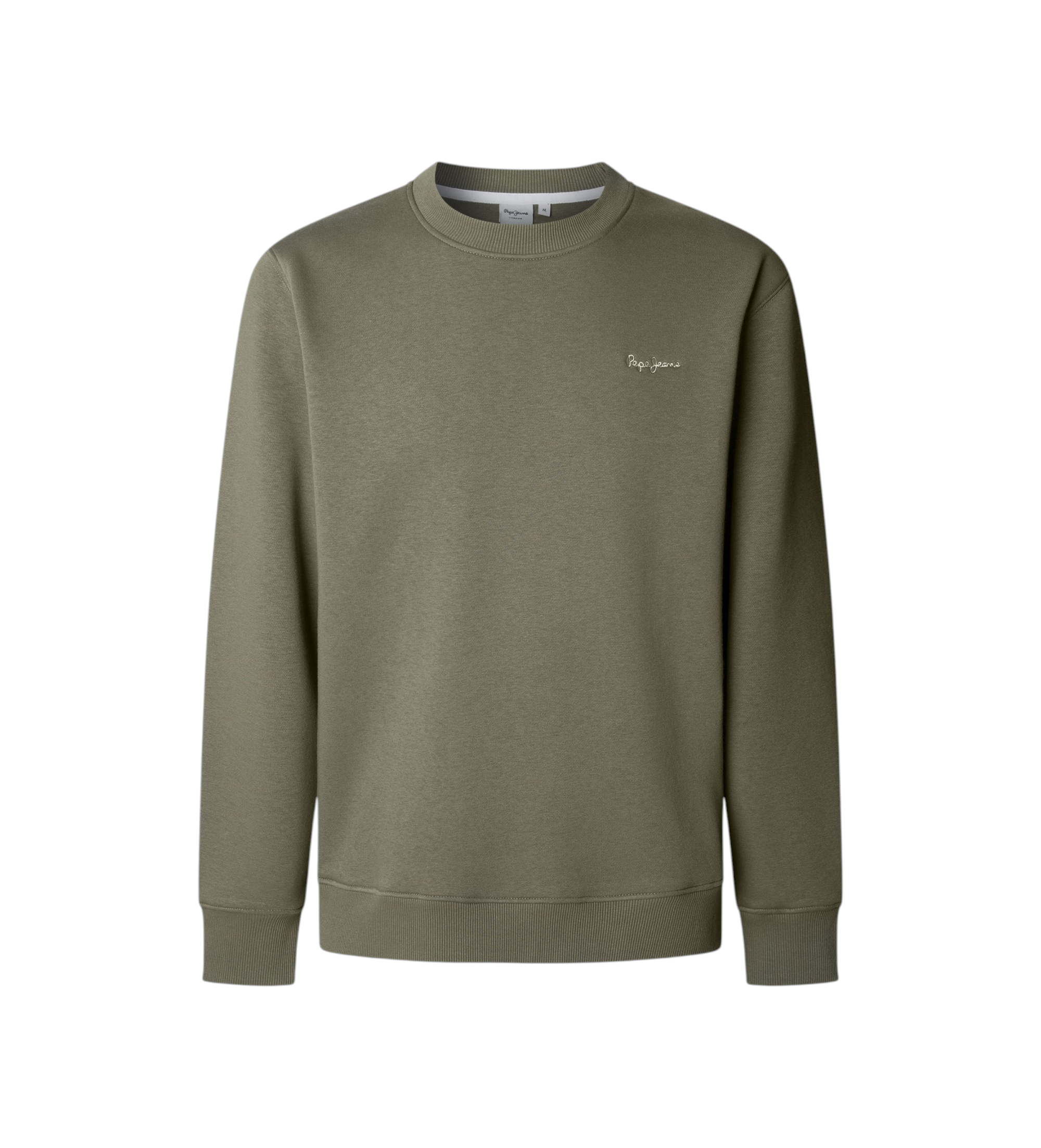 Pepe Jeans für Herren. PM5800013 Sweatshirt Macbeth Small Logo grün (M), Lässig, Baumwolle