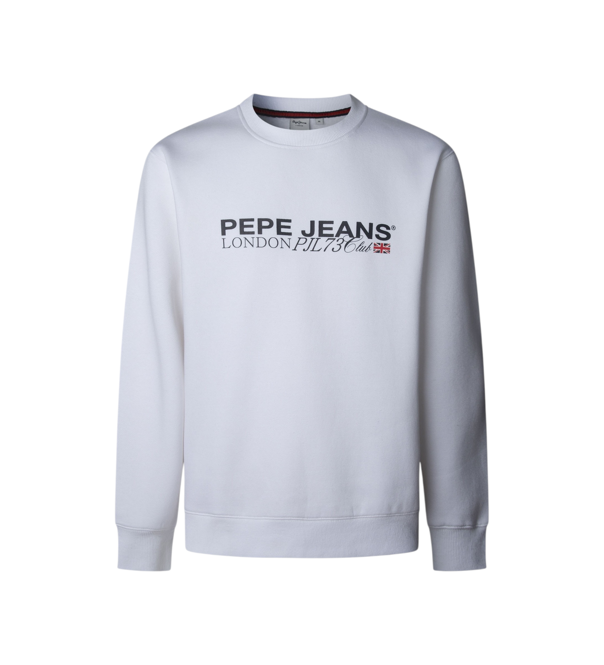 Pepe Jeans für Herren. PM5800029 Sweatshirt Matthew weiß (M), Lässig, Baumwolle