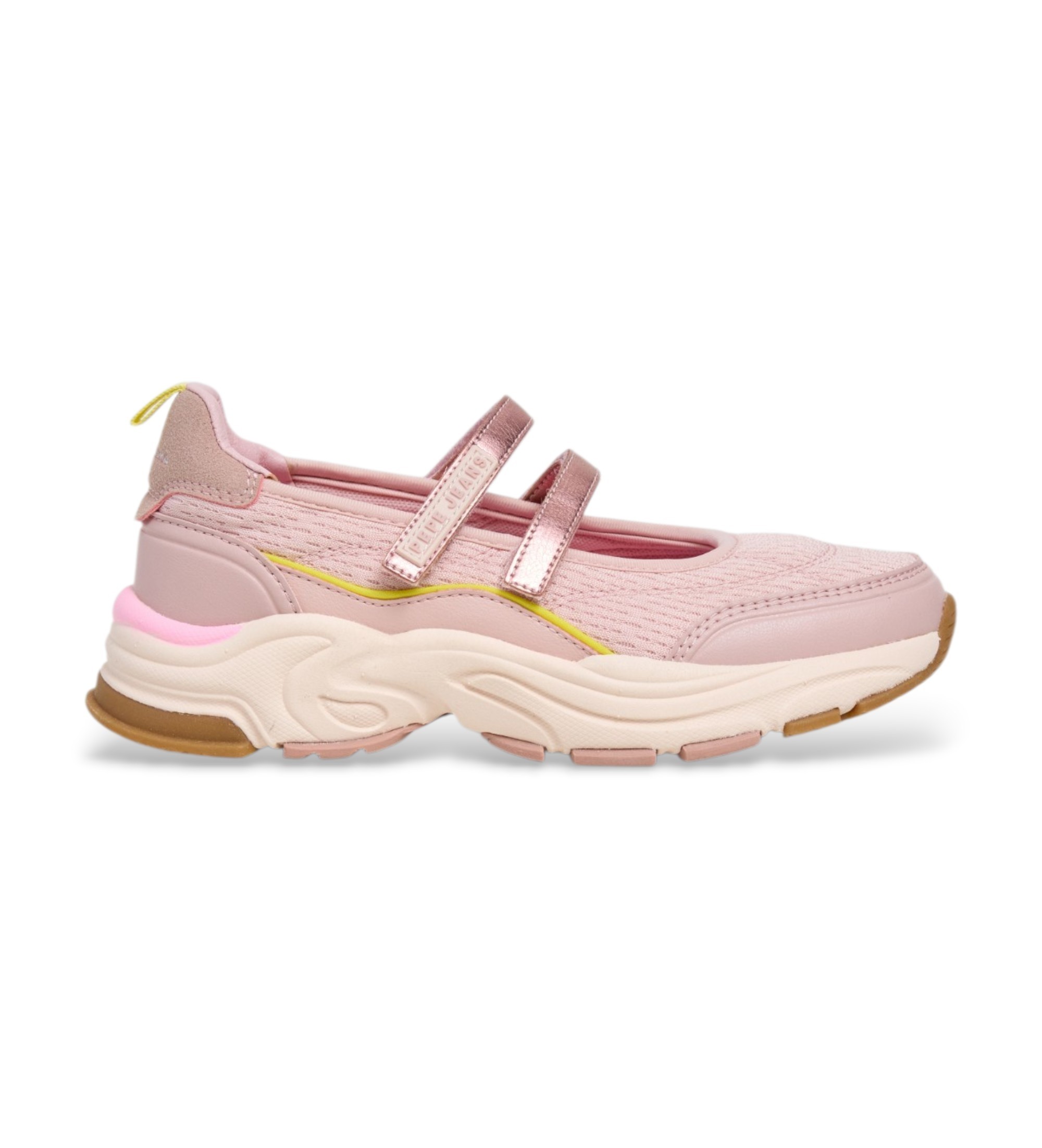 Pepe Jeans für Frauen/Mädchen. PGS600006 Mave Ballett-Schuhe rosa (33), 1 bis 3 cm, Klettverschluss, Lässig, Kinderbekleidung