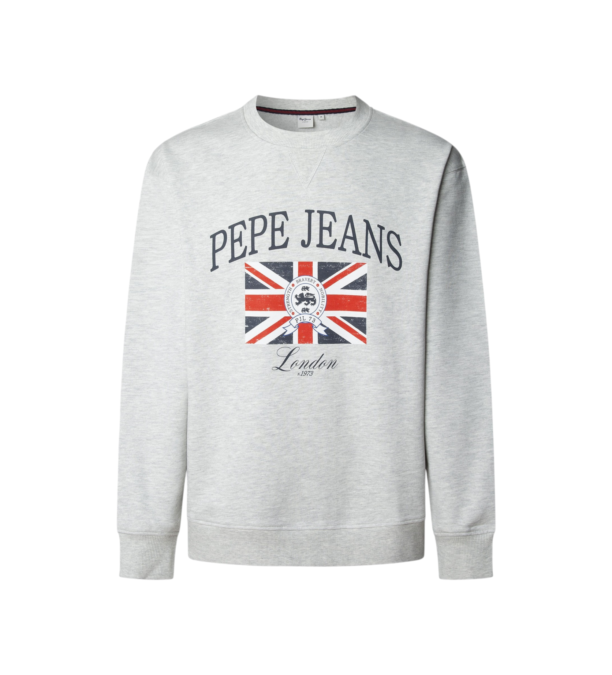 Pepe Jeans für Herren. PM5800025 Mercer Sweatshirt grau (S), Lässig, Baumwolle