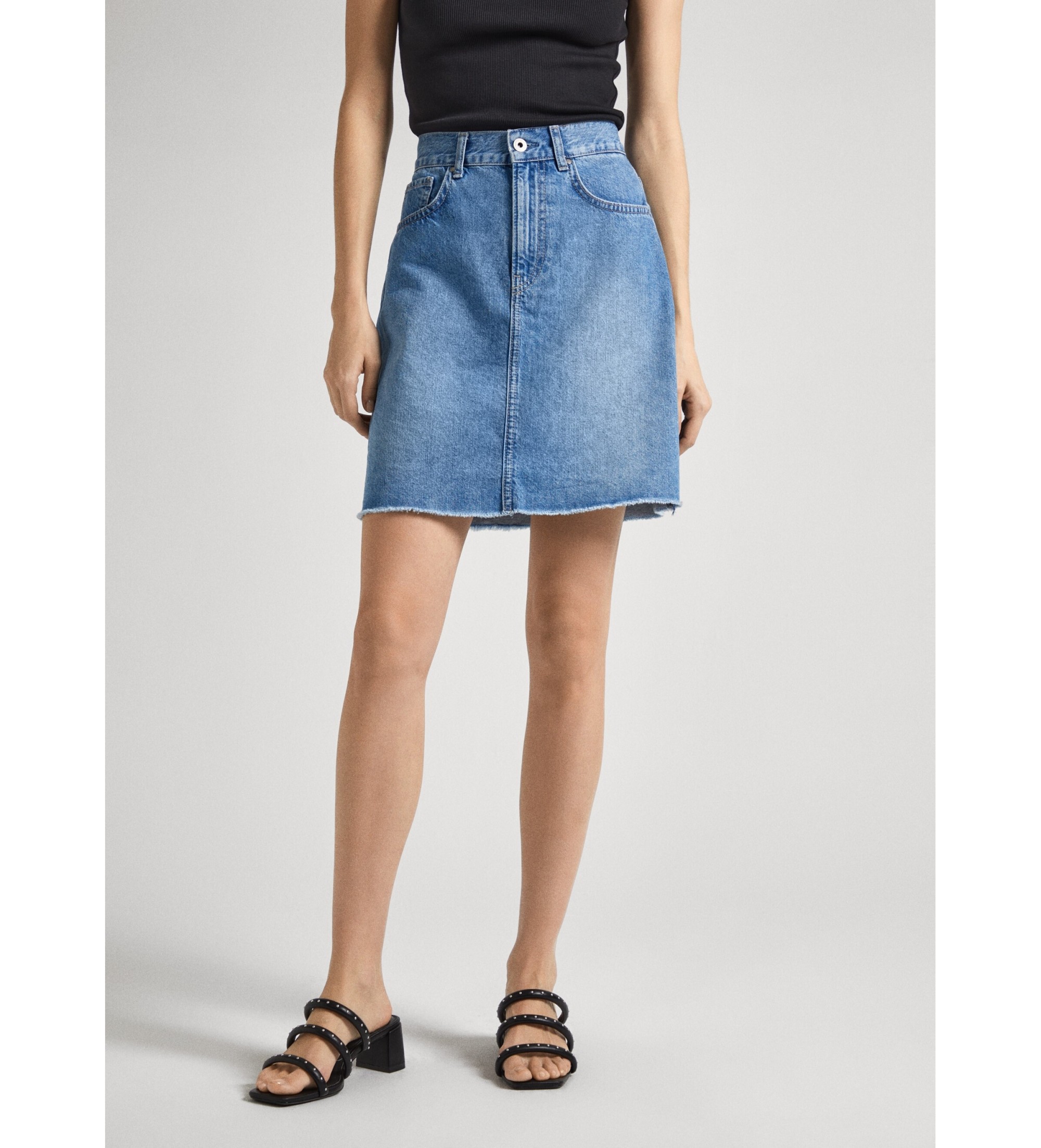Pepe Jeansvoor vrouwen. PL901124MN9 Minirok Hw blauw (XXS), Casual, Katoen, Denim