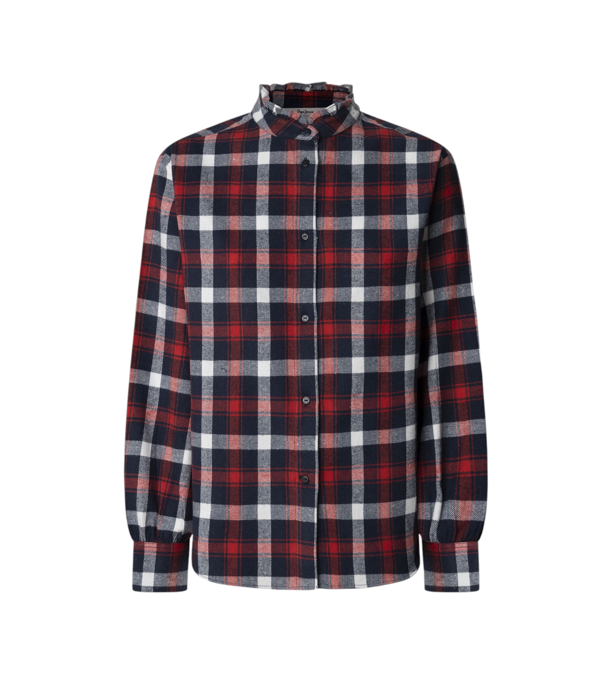 Pepe Jeans für Damen. PL3051311 Bluse Miya rot (S), Lässig, Baumwolle, Langarm