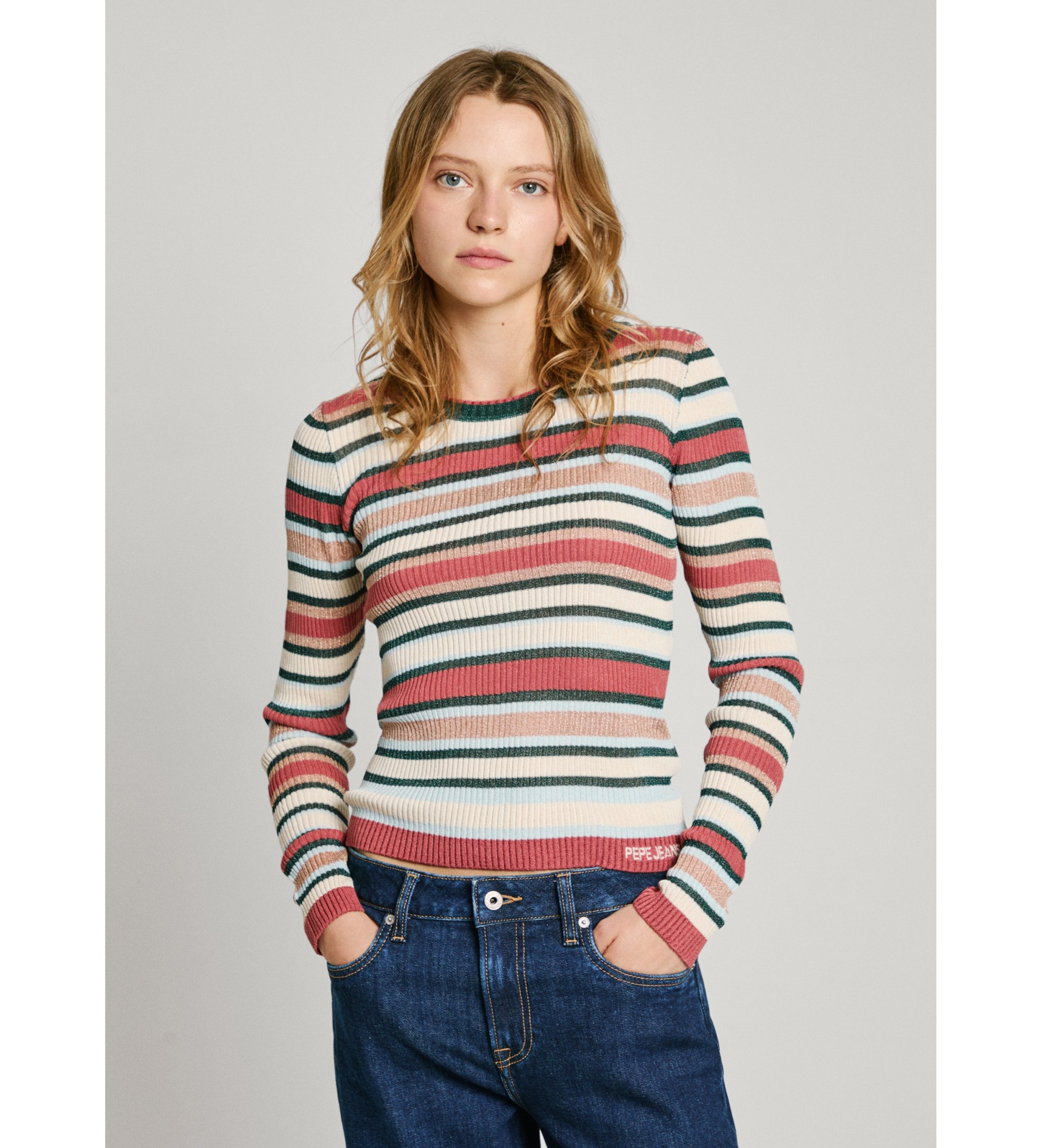 Pepe Jeans für Damen. PL702258 North Pullover mehrfarbig mehrfarbig (S), Lässig, Viskose