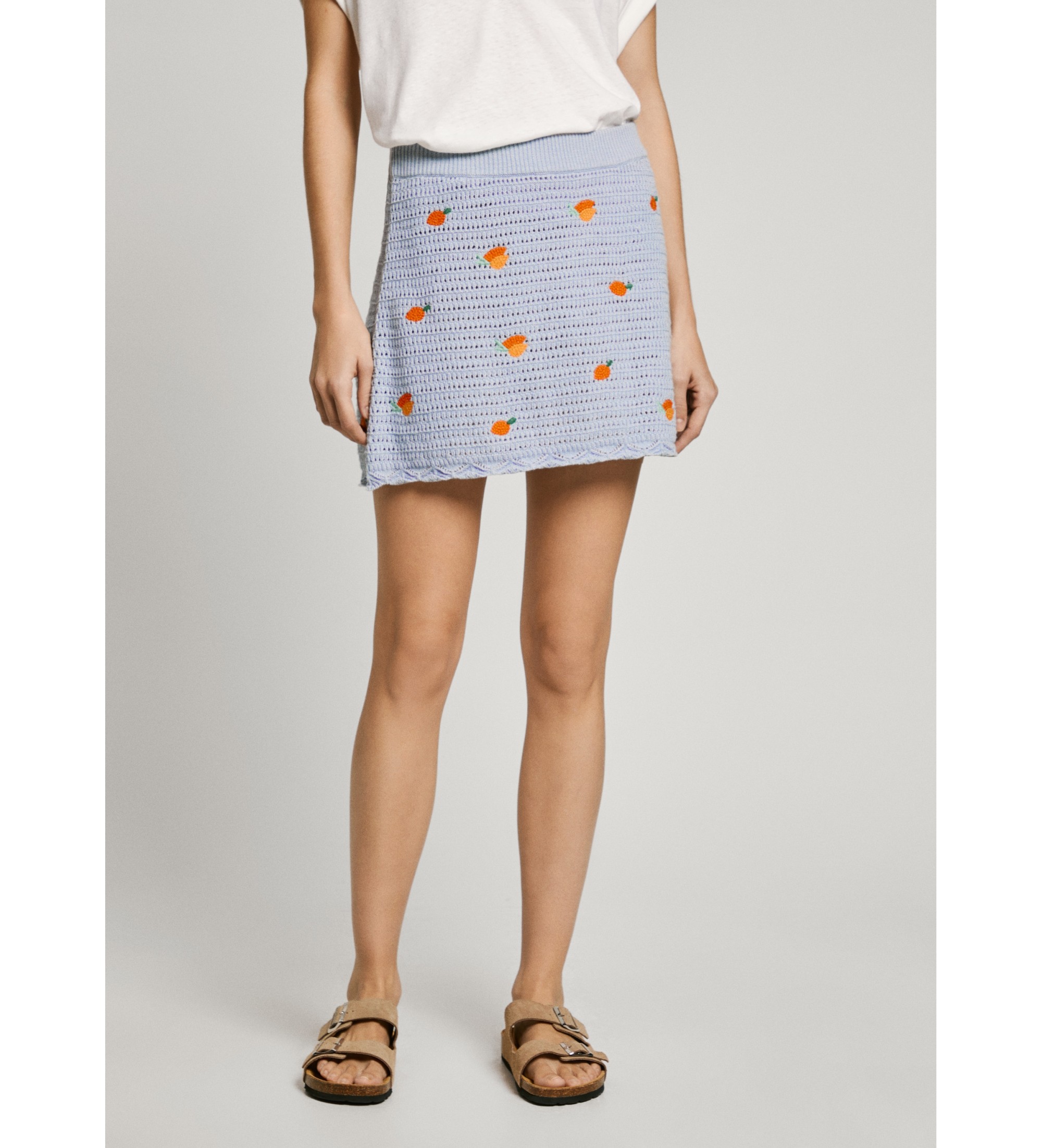 Pepe Jeans für Damen. PL901212 Olaya-Rock blau (M), Lässig, Baumwolle