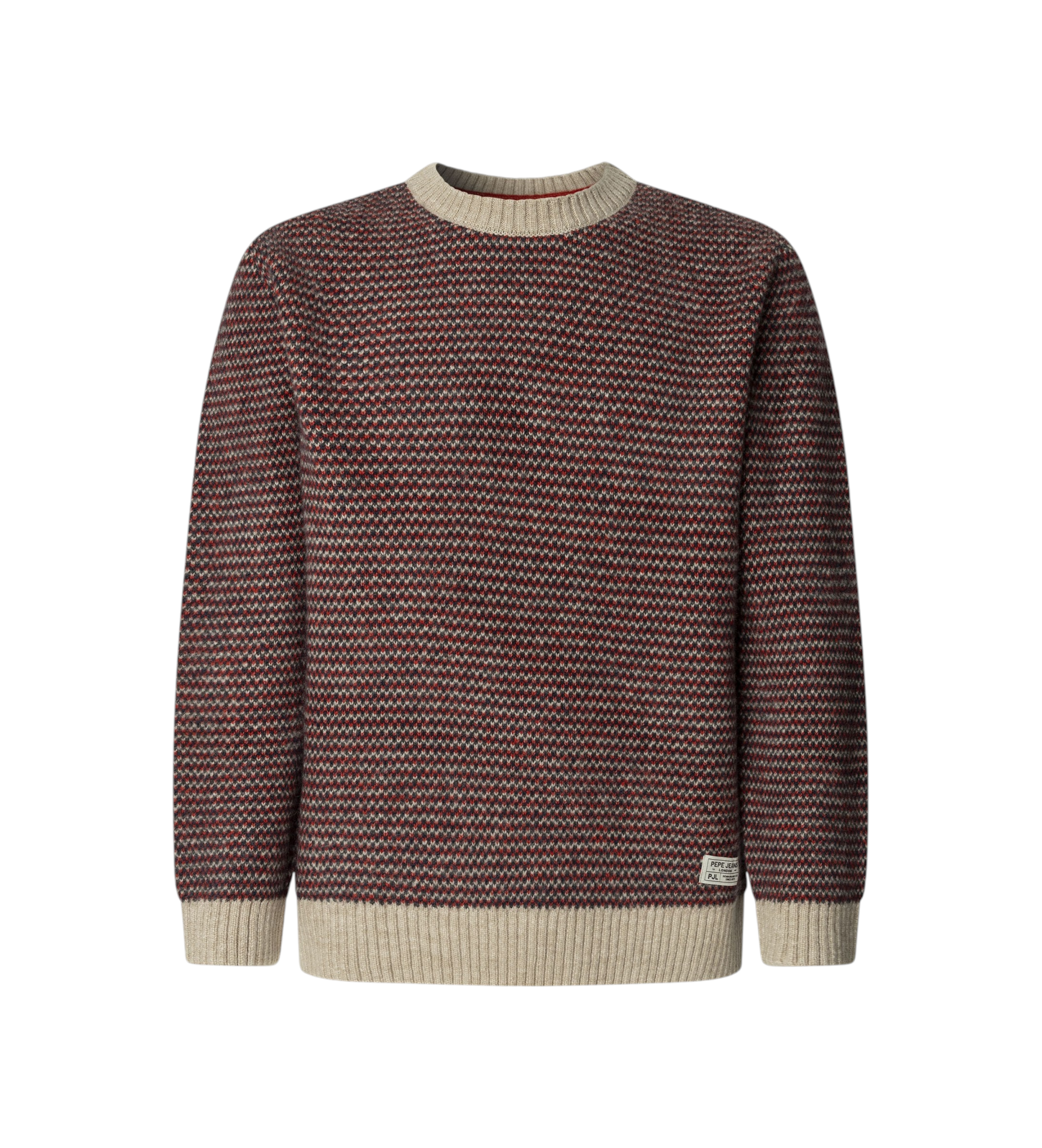 Pepe Jeans für Herren. PM7000017 Pacey Pullover rot (L), Lässig, Acryl