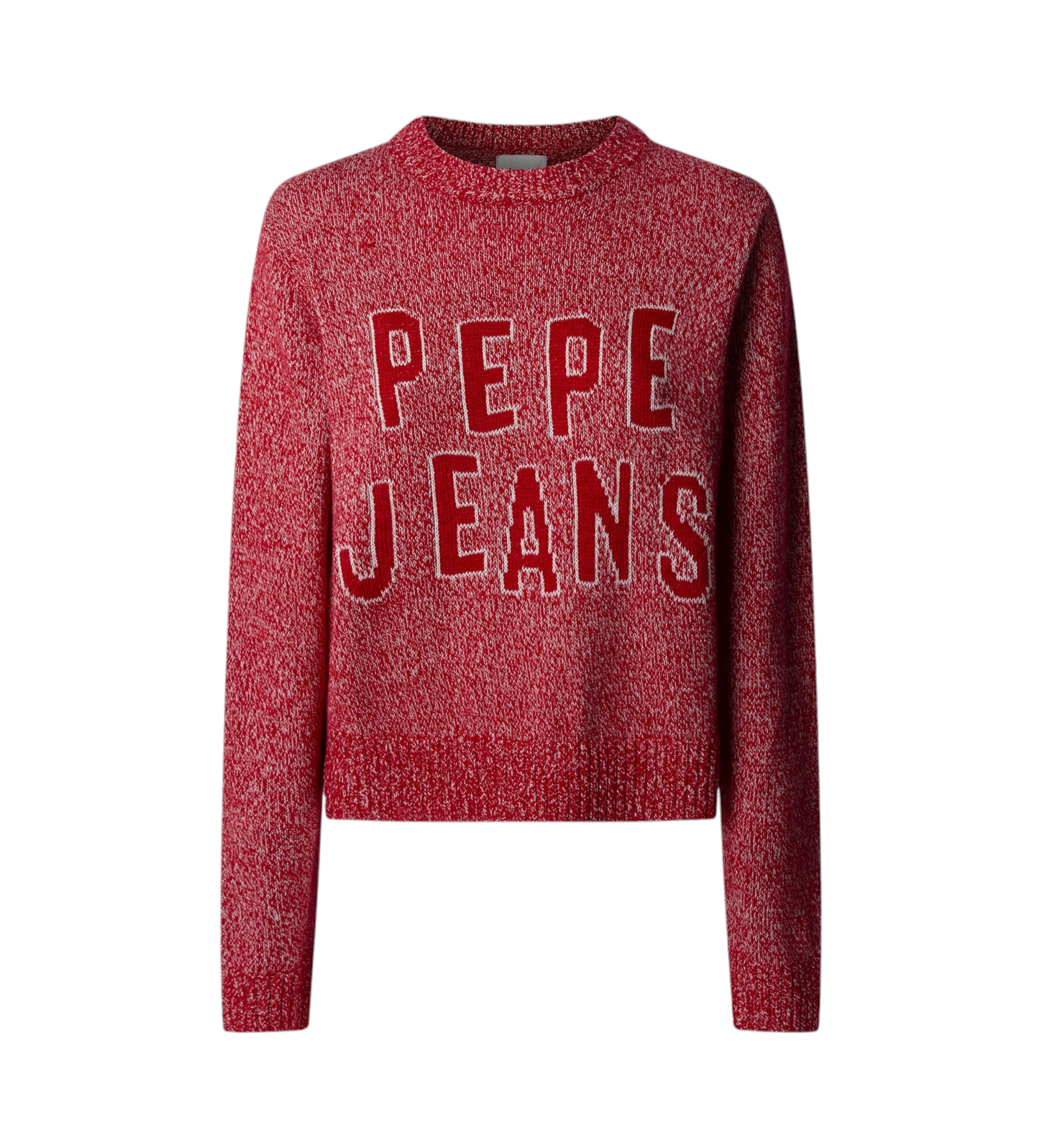 Pepe Jeans für Damen. PL702270 Roter Pandora-Pullover (S), Lässig, Acryl, Langarm, Nachhaltig
