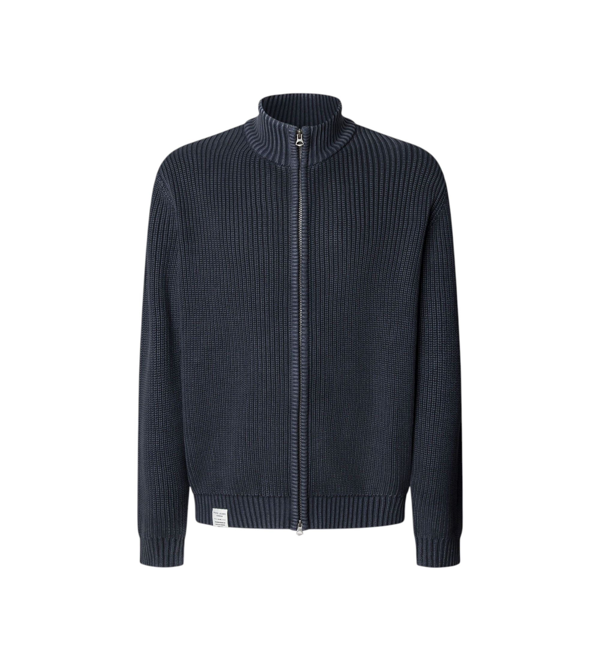 Pepe Jeans für Herren. PM7000004 Parker Zip Strickjacke navy (M), Lässig, Baumwolle, Marine