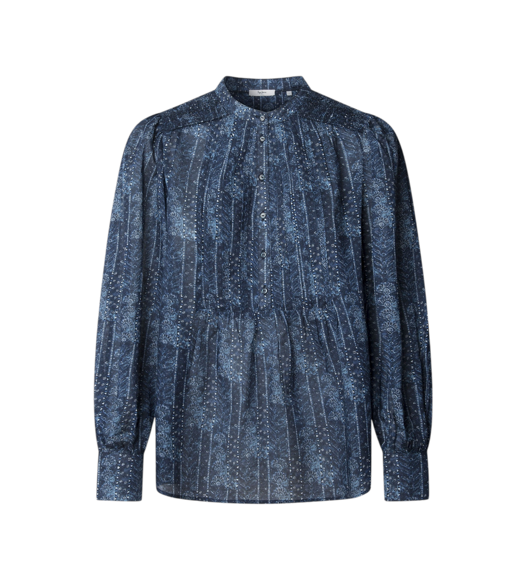 Pepe Jeans für Damen. PL3051284 Bluse Pay blau (S), Lässig, Viskose, Langarm